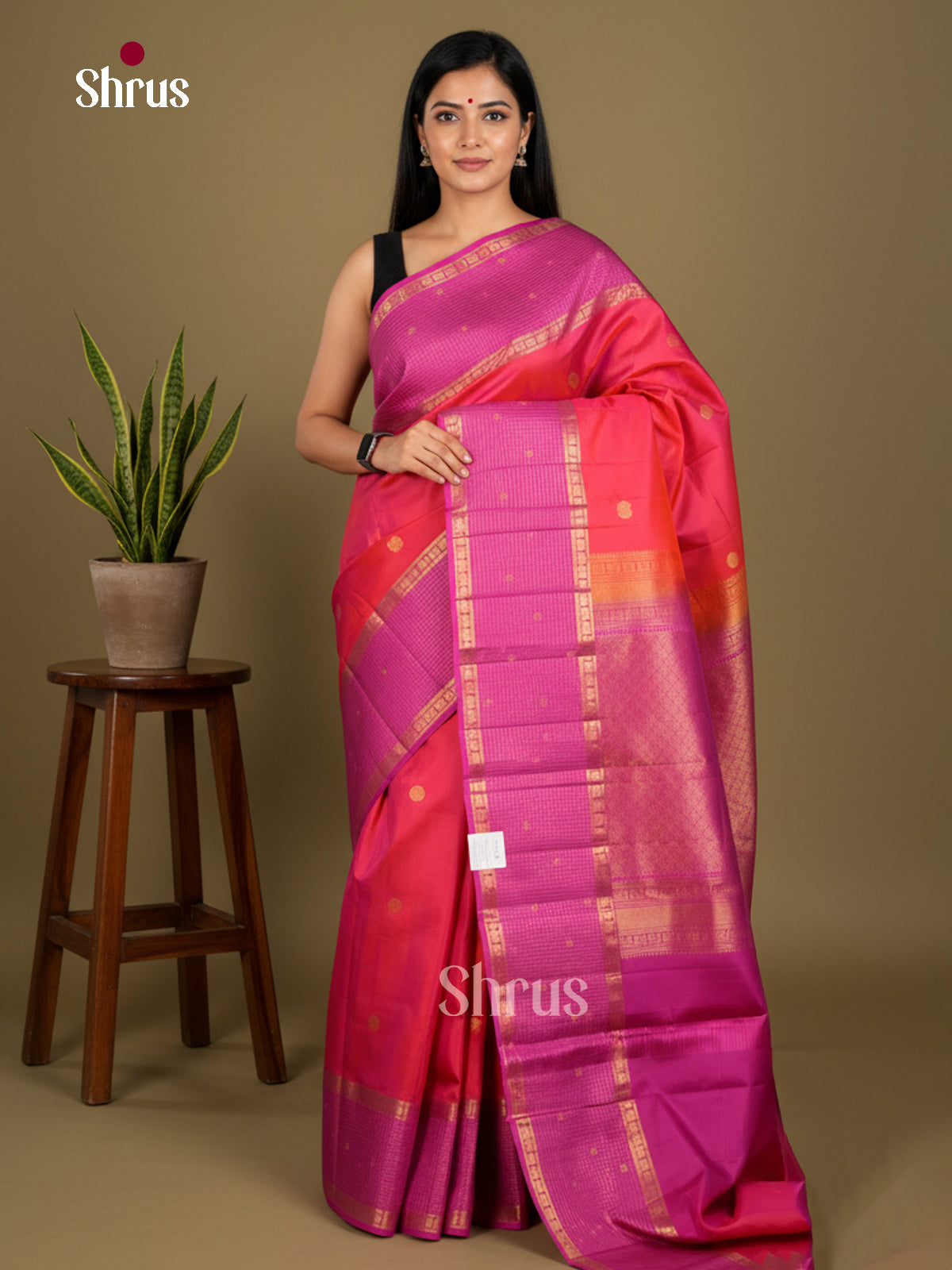Kanchipuram silk Saree - EDS04121 - Shop on Shrus.com