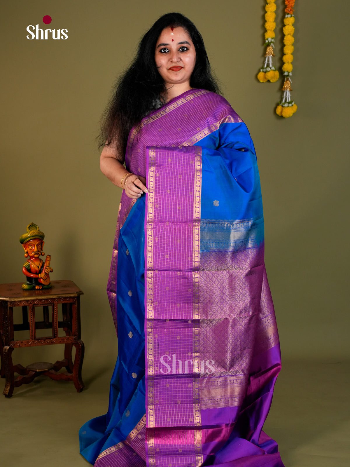 Kanchipuram silk Saree - EDS04122 - Shop on Shrus.com