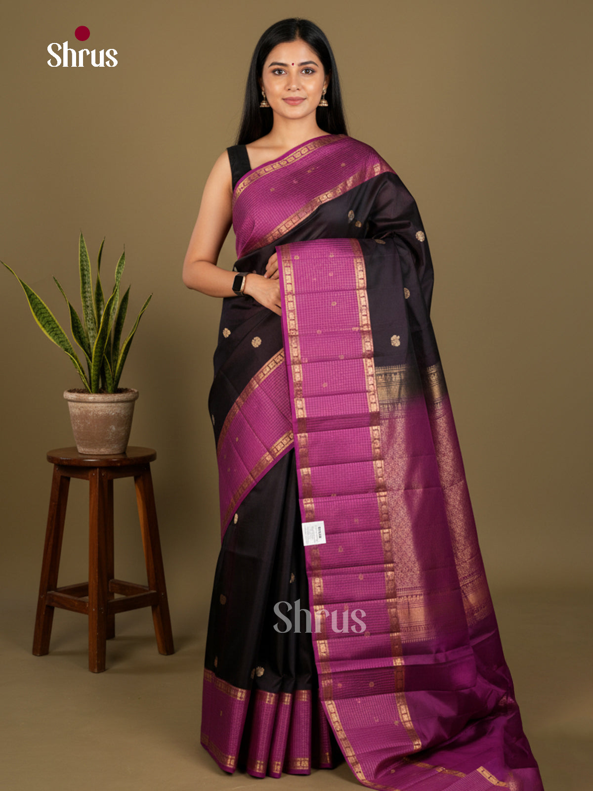 Kanchipuram silk Saree - EDS04123 - Shop on Shrus.com