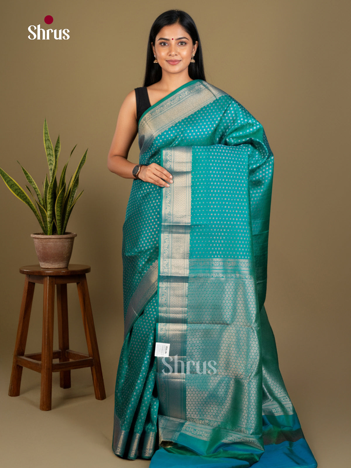 Kanchipuram silk Saree - EDS04135 - Shop on Shrus.com