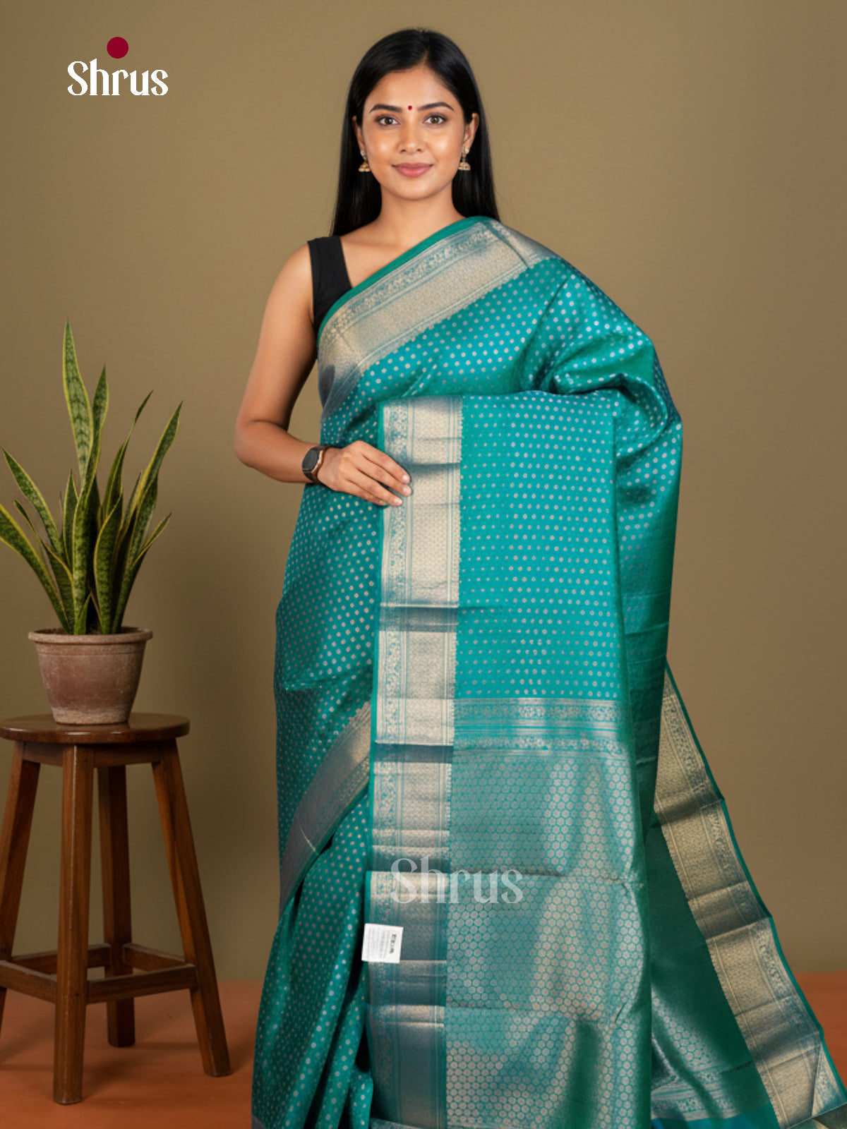 Kanchipuram silk Saree - EDS04135 - Shop on Shrus.com