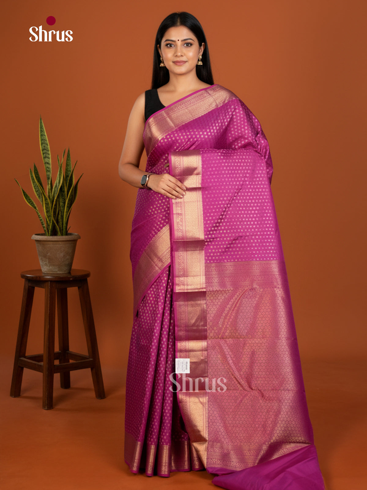 Kanchipuram silk Saree - EDS04137 - Shop on Shrus.com