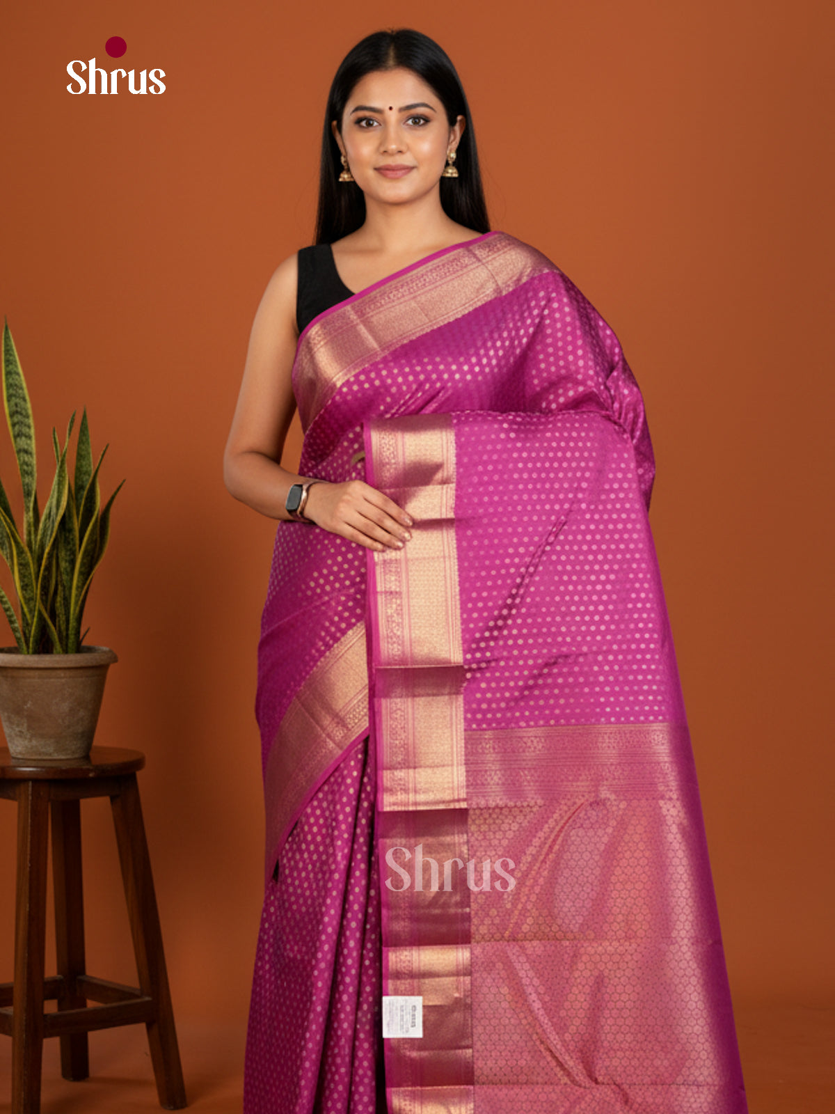 Kanchipuram silk Saree - EDS04137 - Shop on Shrus.com