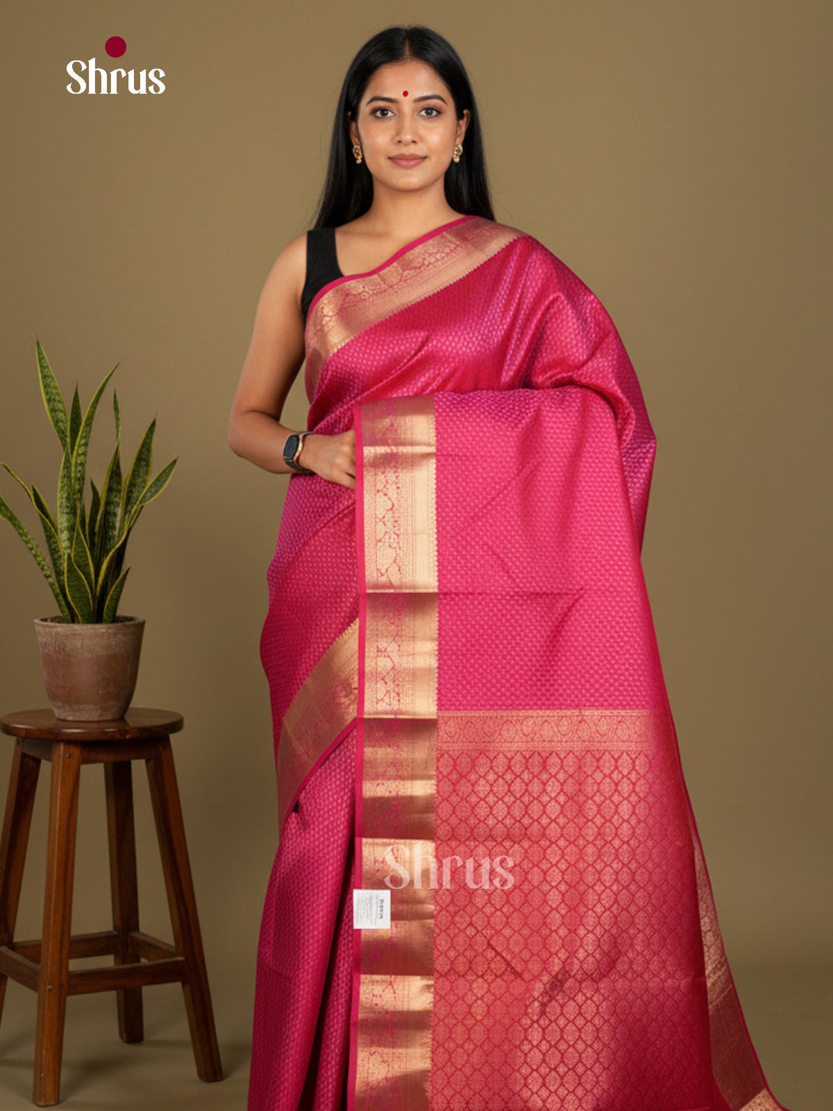 Kanchipuram silk Saree - EDS04141 - Shop on Shrus.com