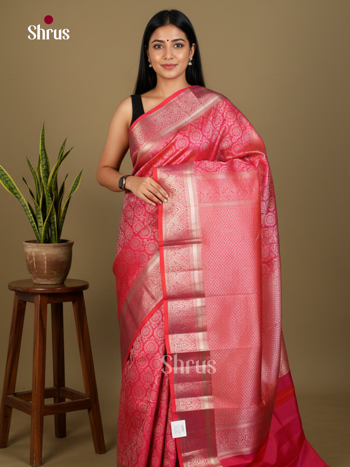 Kanchipuram silk Saree - EDS04154 - Shop on Shrus.com