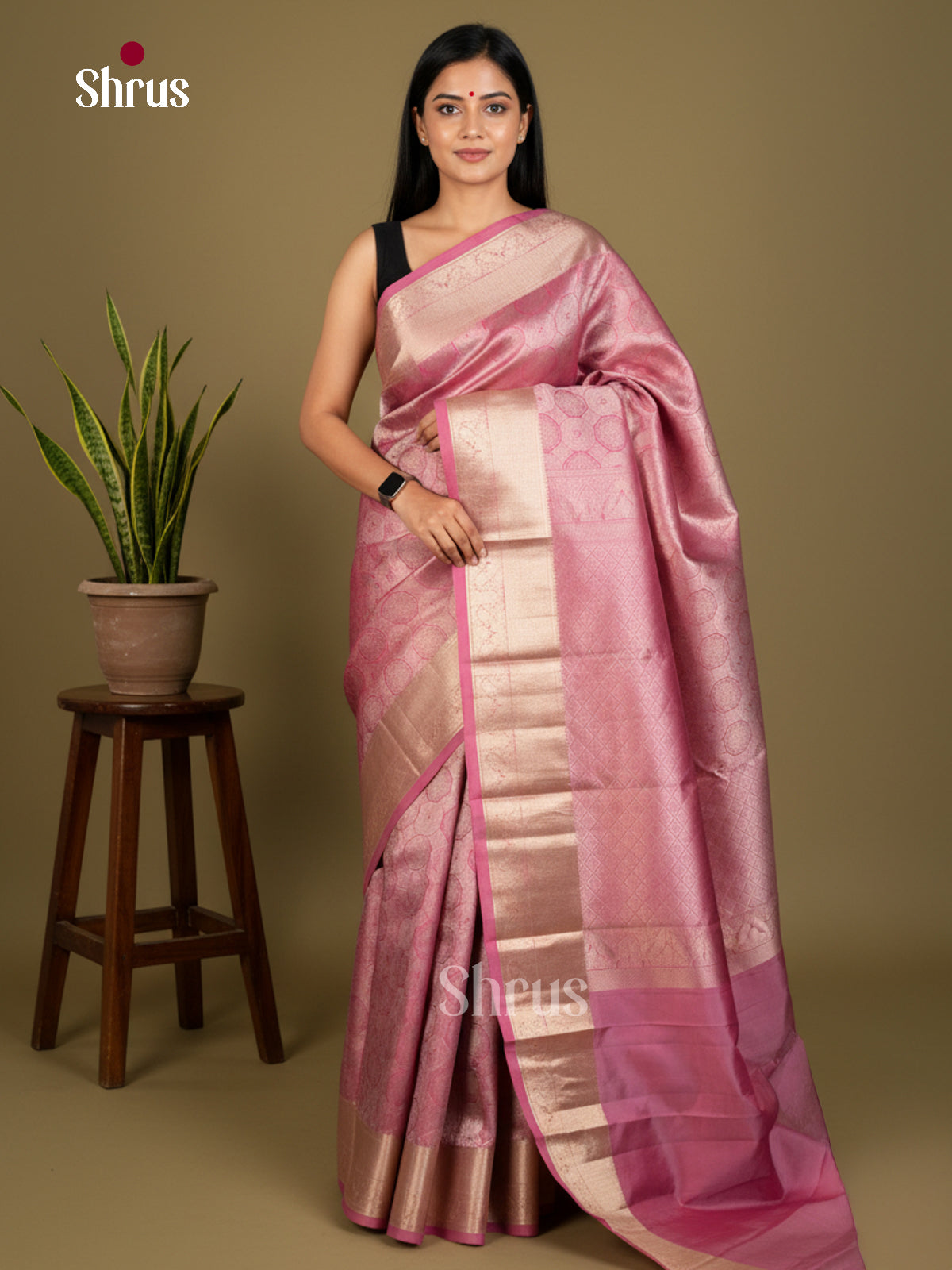 Kanchipuram silk Saree - EDS04156 - Shop on Shrus.com
