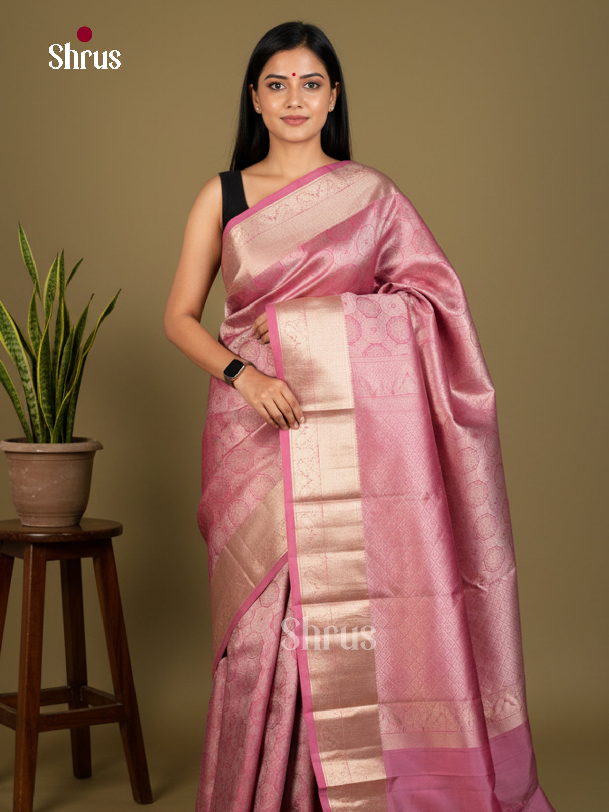 Kanchipuram silk Saree - EDS04156 - Shop on Shrus.com