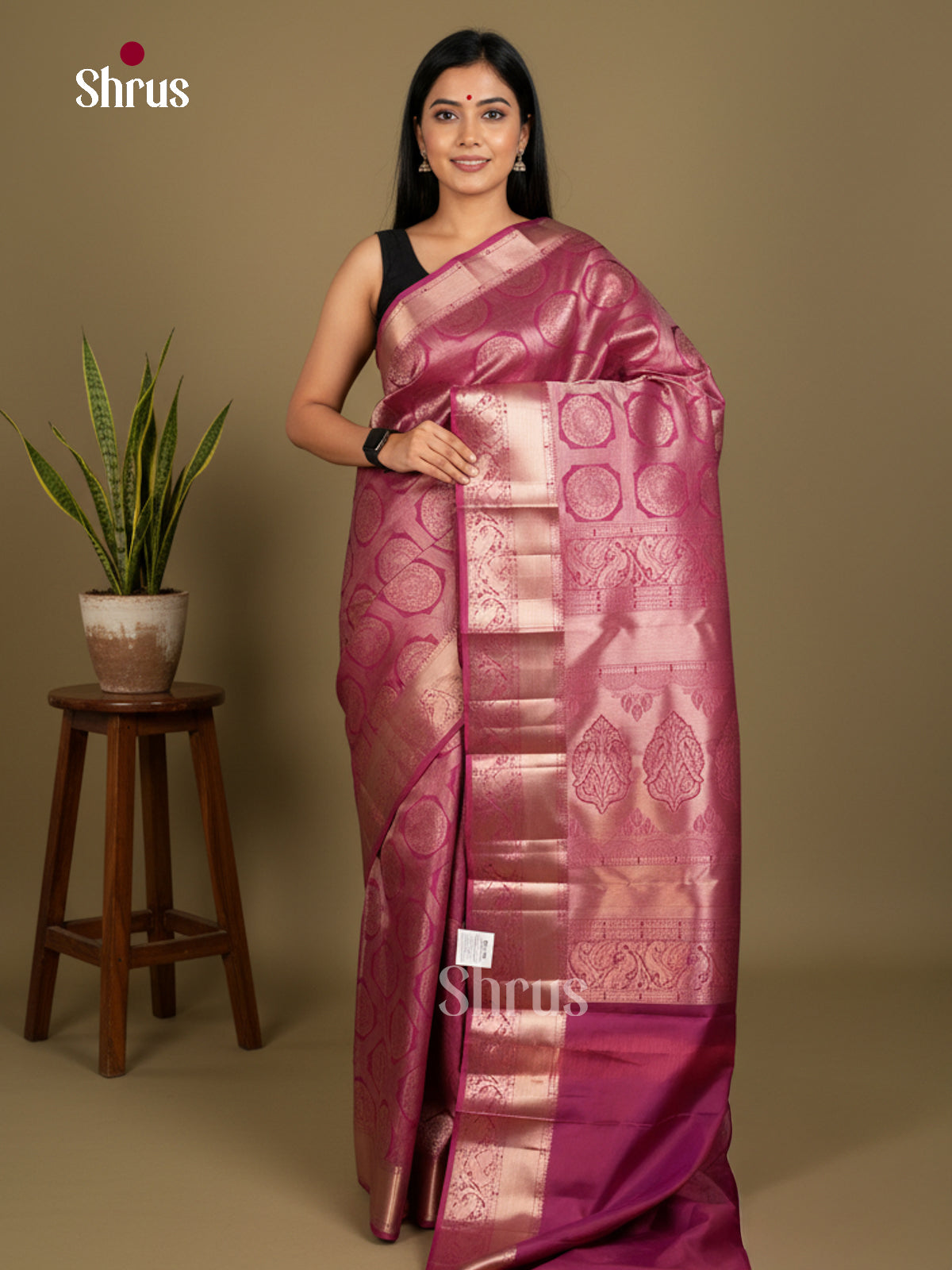 Kanchipuram silk Saree - EDS04166 - Shop on Shrus.com