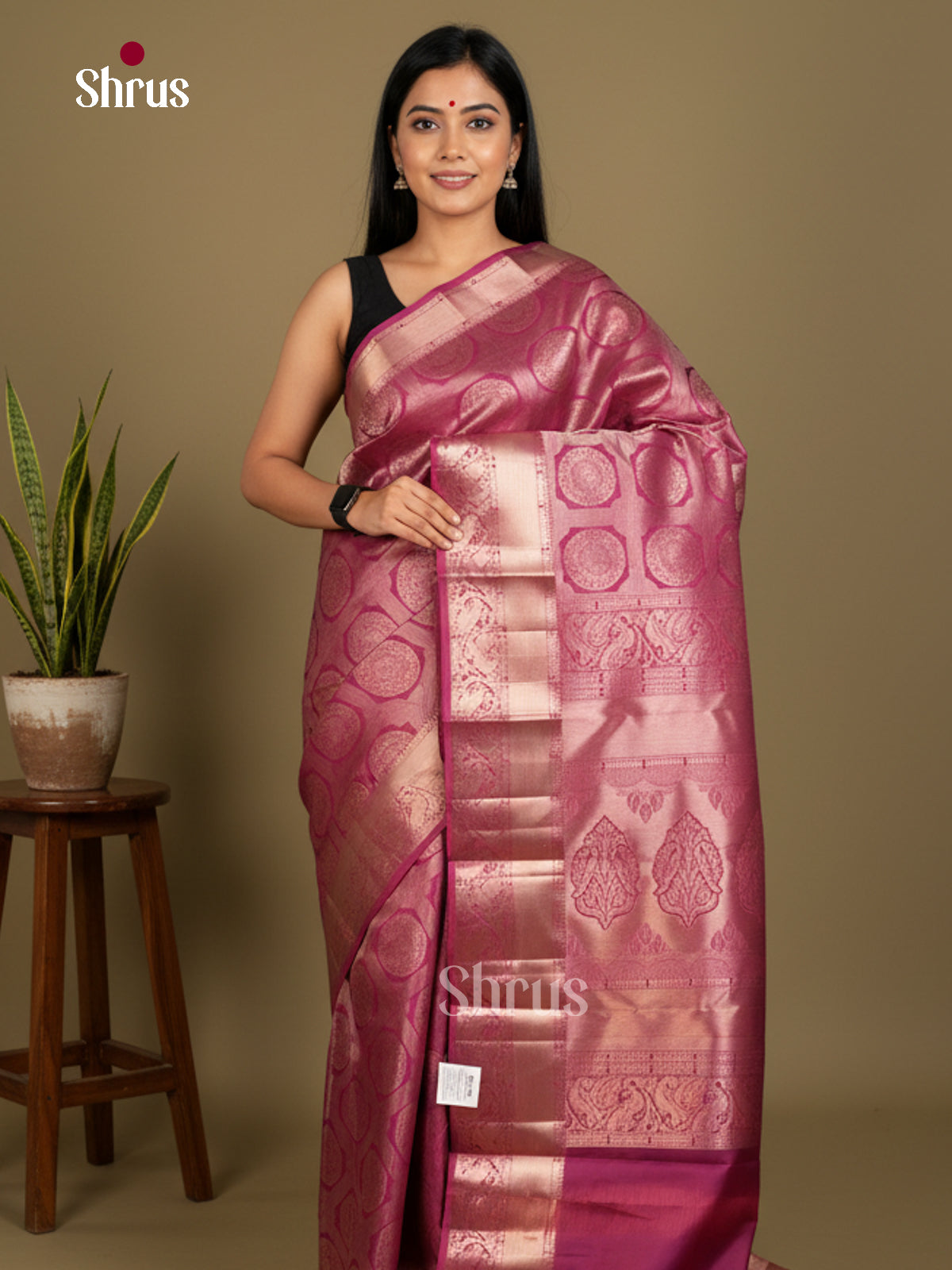 Kanchipuram silk Saree - EDS04166 - Shop on Shrus.com