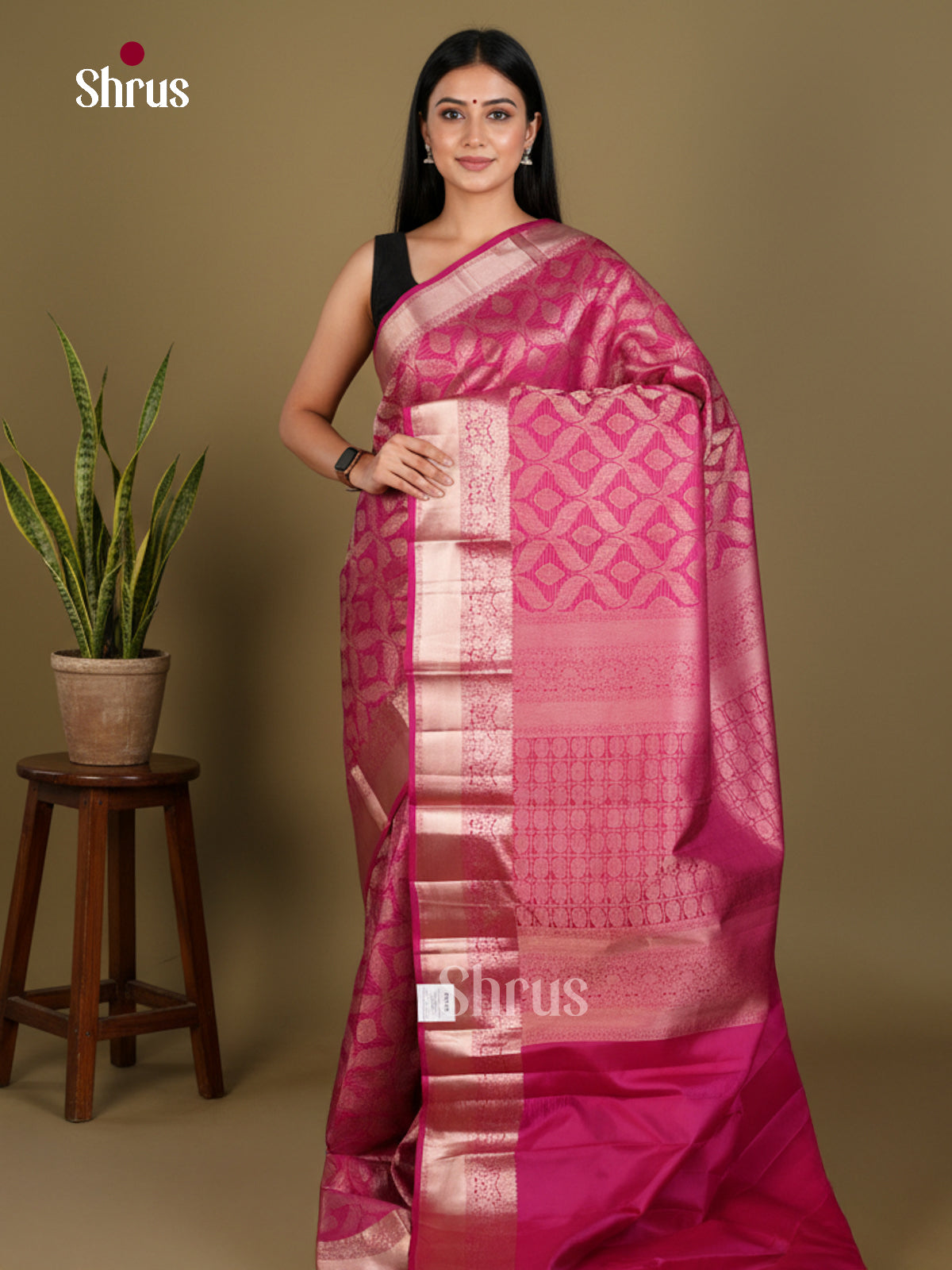Kanchipuram silk Saree - EDS04167 - Shop on Shrus.com