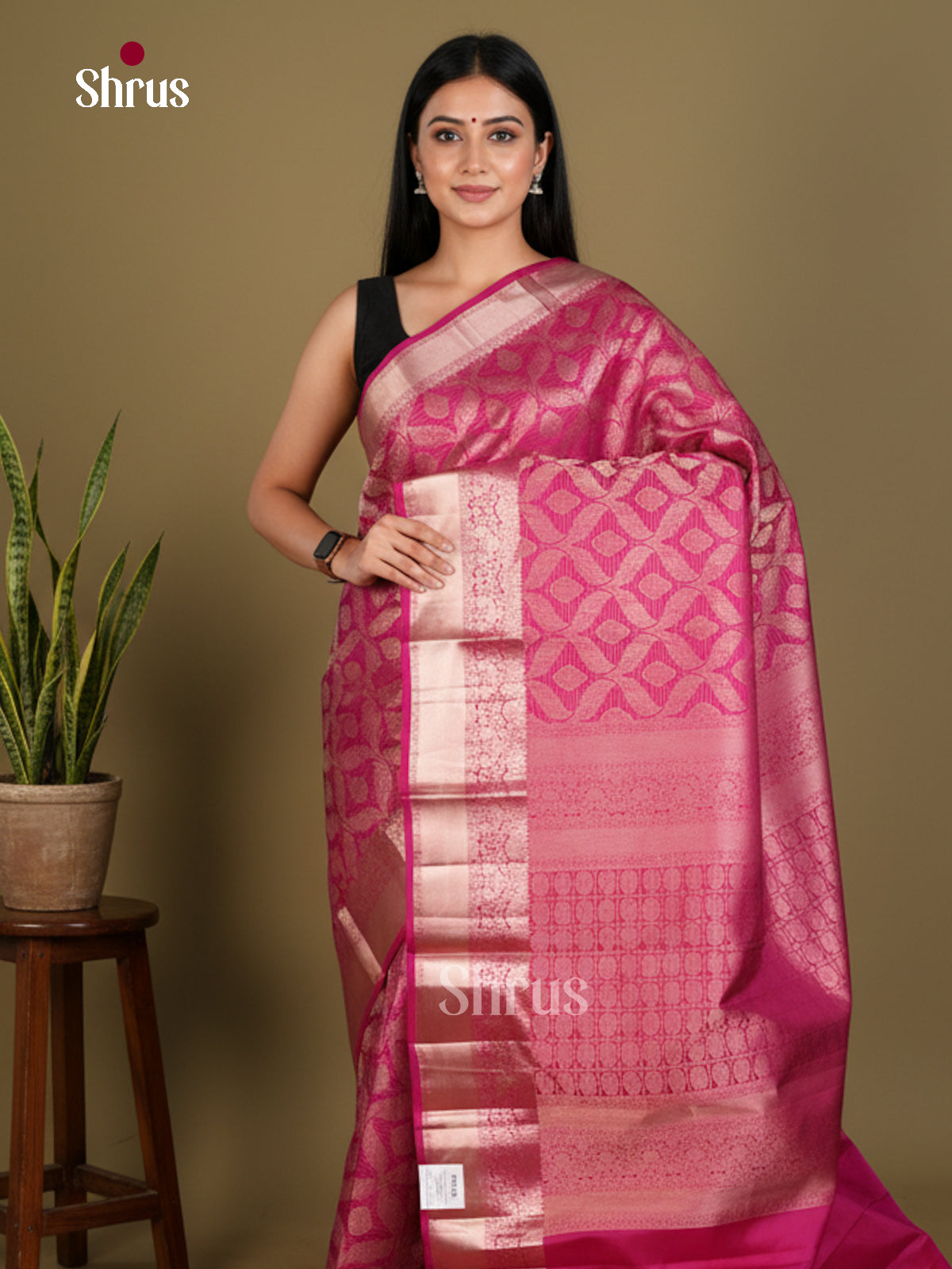 Kanchipuram silk Saree - EDS04167 - Shop on Shrus.com