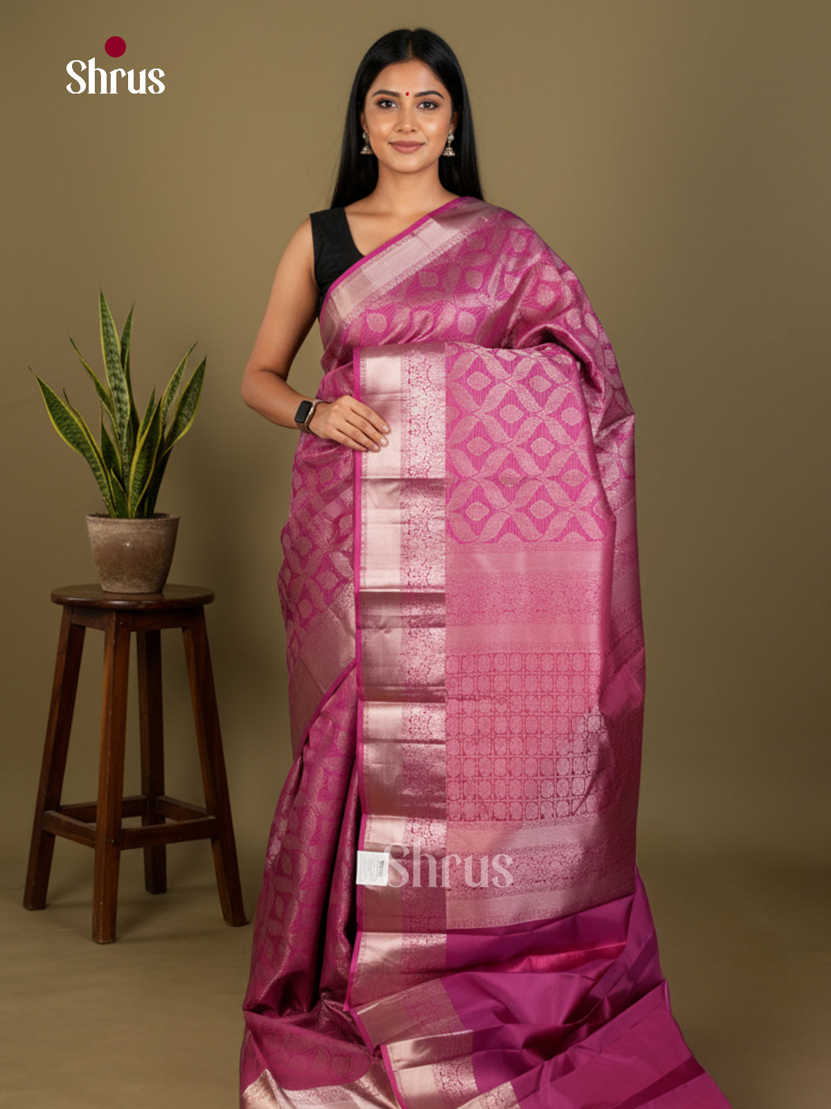 Kanchipuram silk Saree - EDS04168 - Shop on Shrus.com