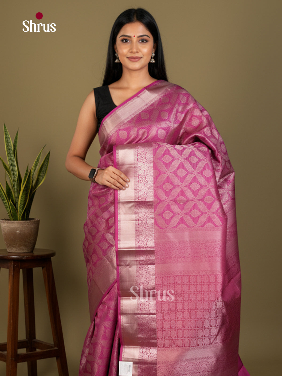 Kanchipuram silk Saree - EDS04168 - Shop on Shrus.com