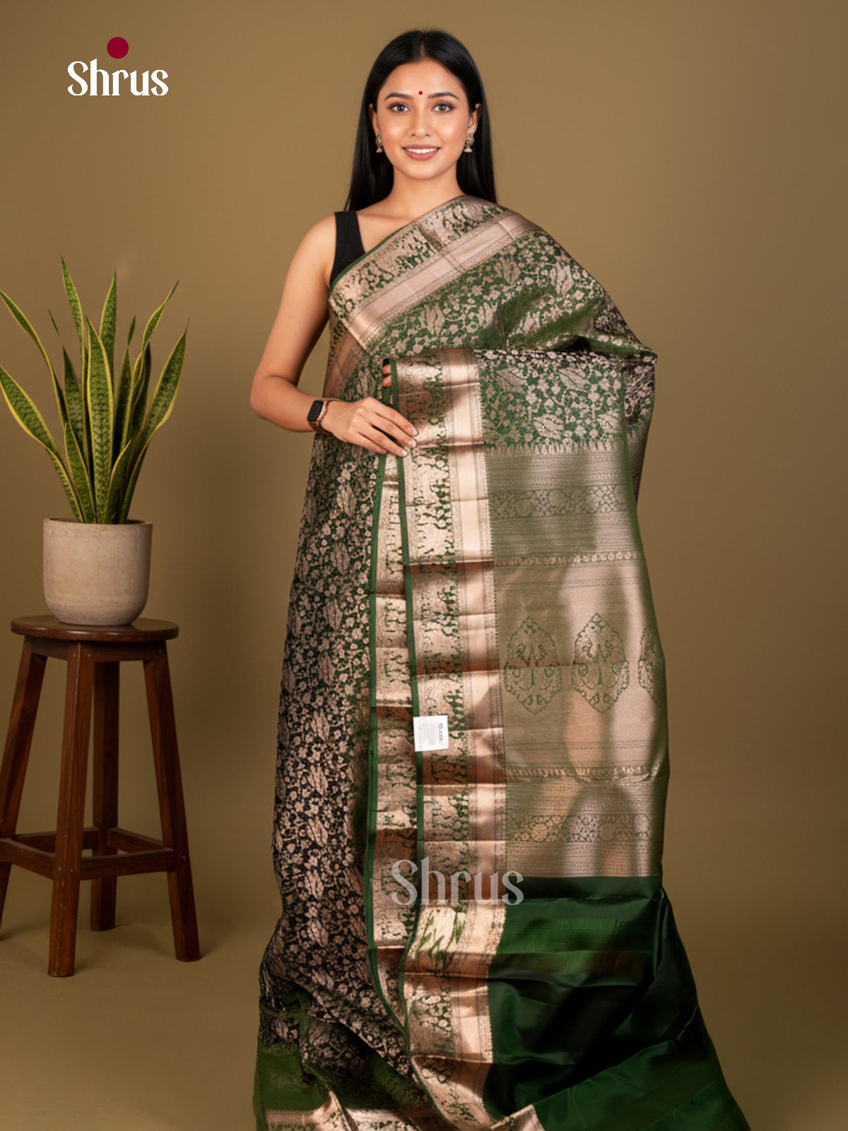 Kanchipuram silk Saree - EDS04180 - Shop on Shrus.com