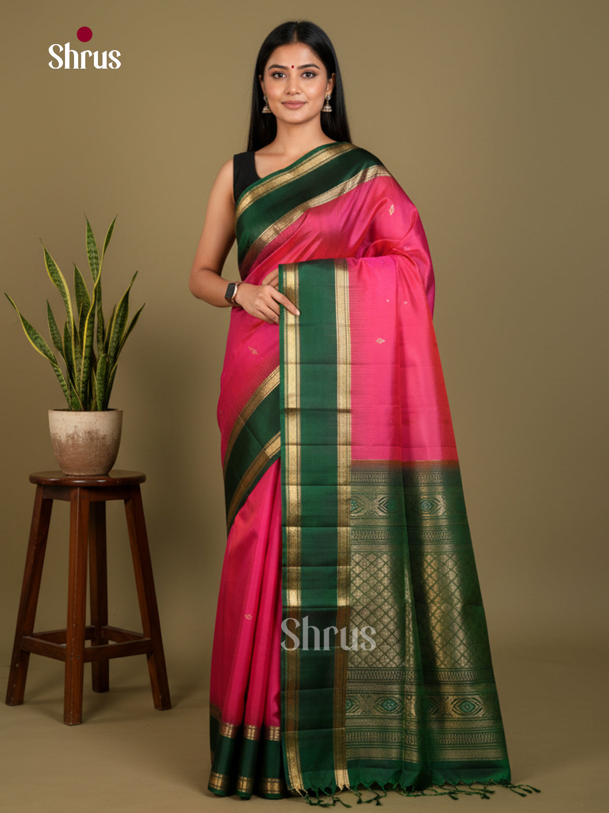 Soft Silk Saree - EDS04199 - Shop on Shrus.com