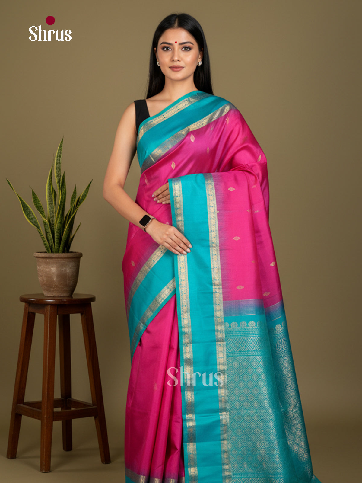 Soft Silk Saree - EDS04202 - Shop on Shrus.com