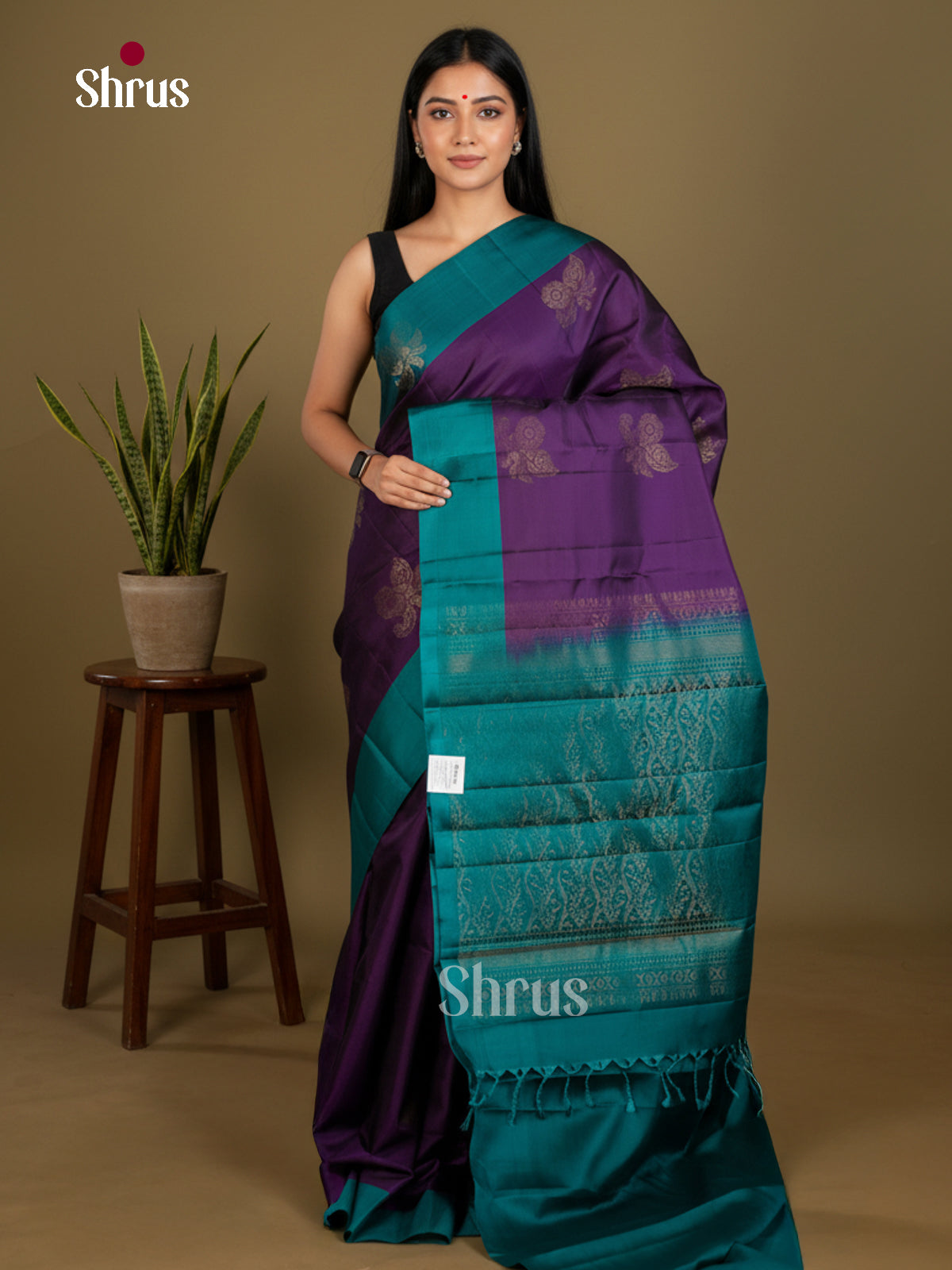 Softsilk-halfpure Saree - EDS04234 - Shop on Shrus.com