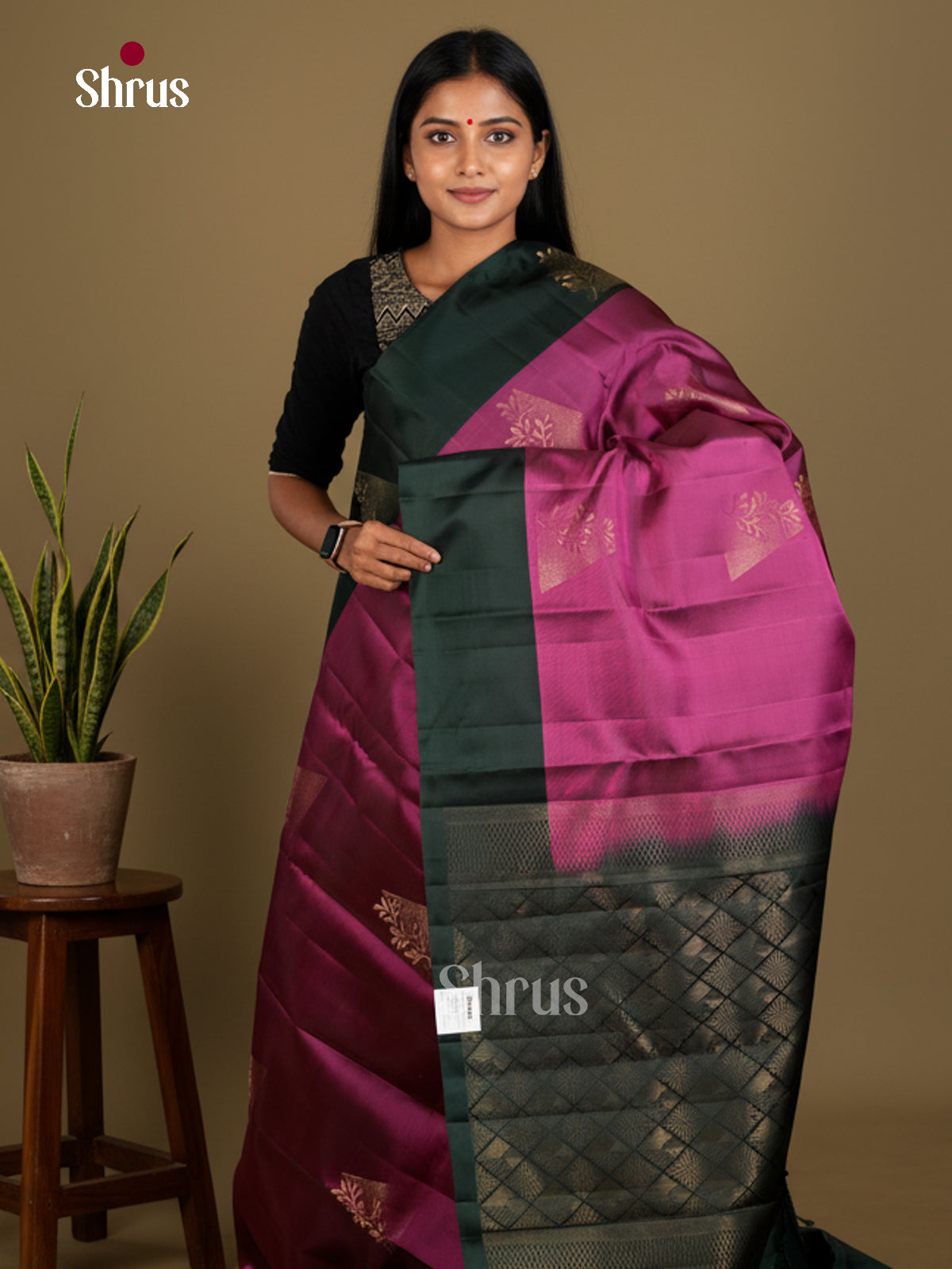Softsilk-halfpure Saree - EDS04237 - Shop on Shrus.com