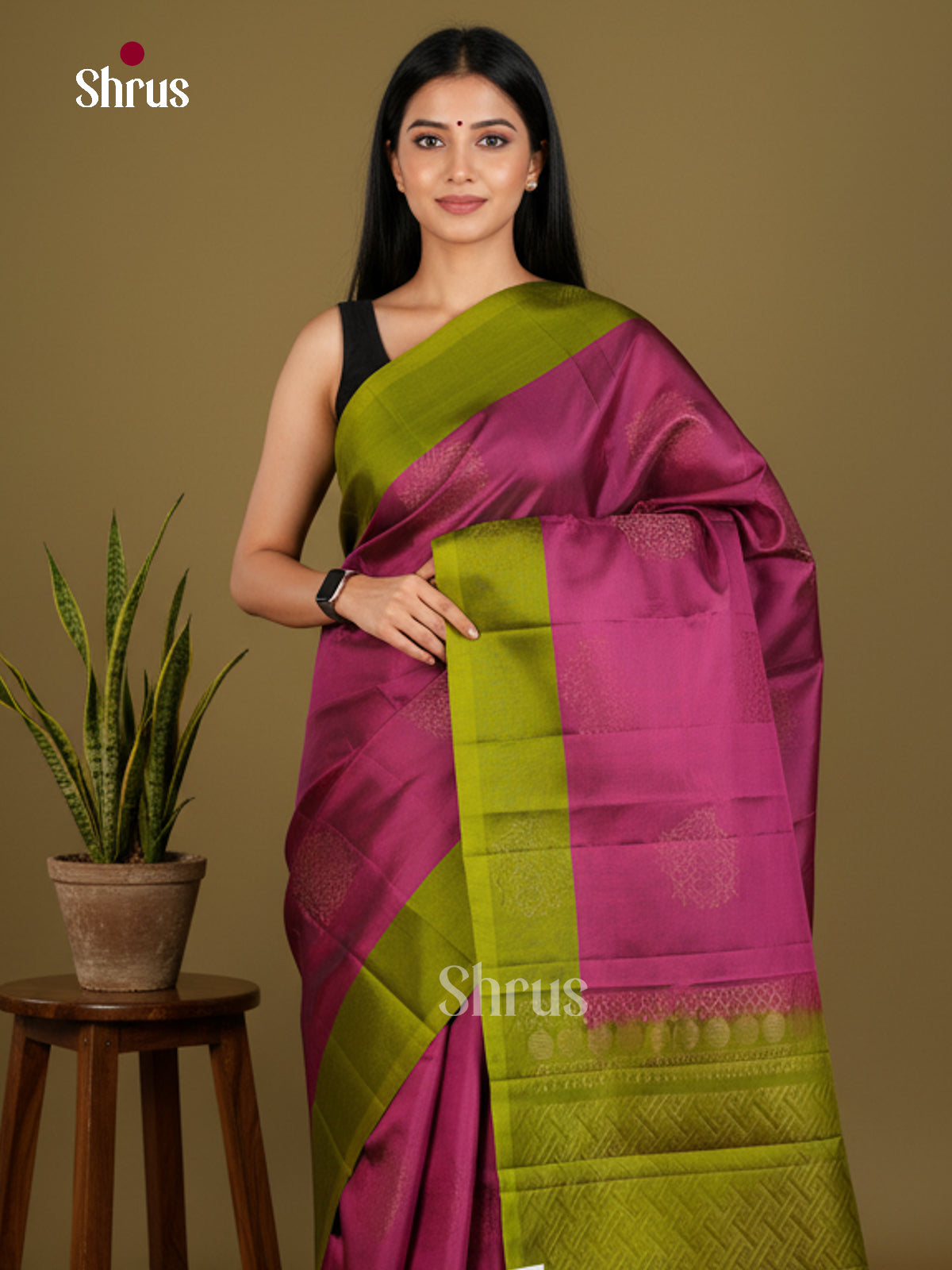 Softsilk-halfpure Saree - EDS04239 - Shop on Shrus.com