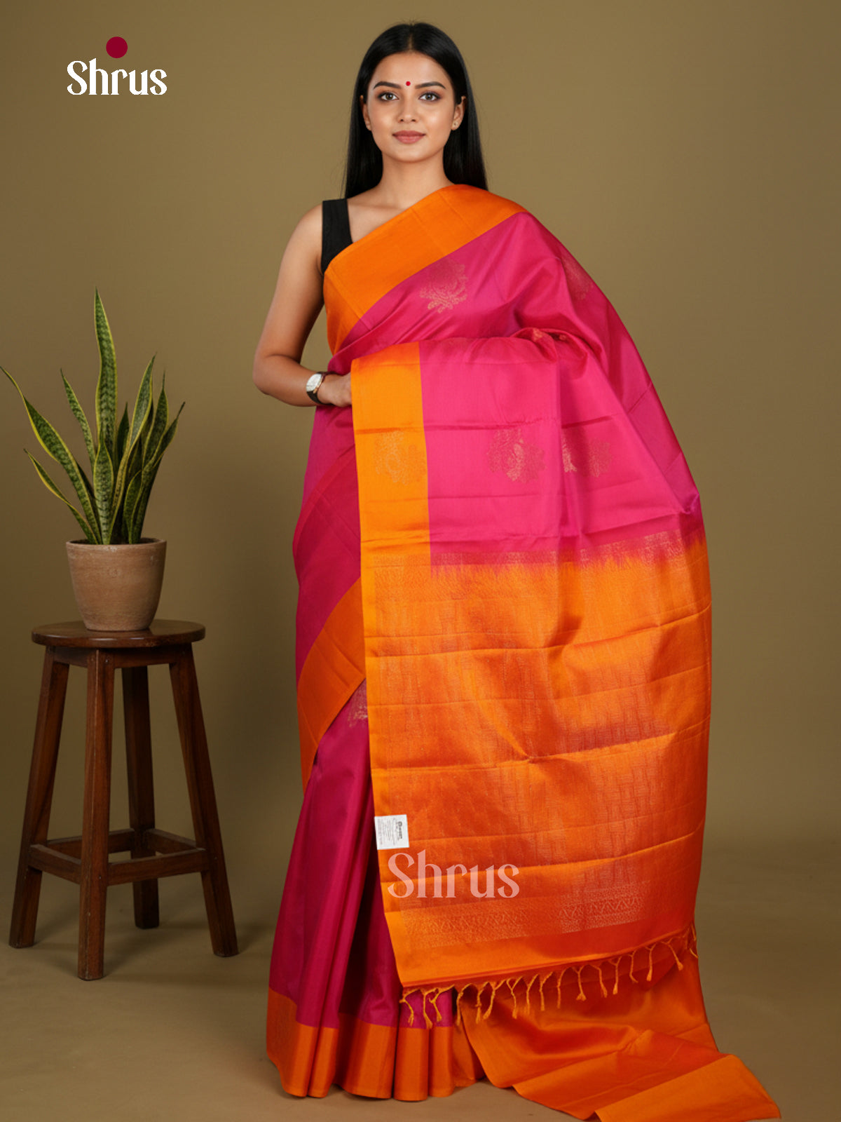 Softsilk-halfpure Saree - EDS04246 - Shop on Shrus.com