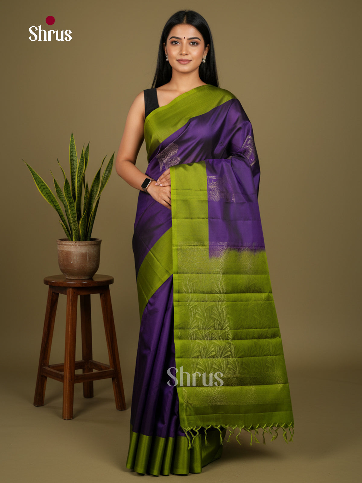 Softsilk-halfpure Saree - EDS04253 - Shop on Shrus.com
