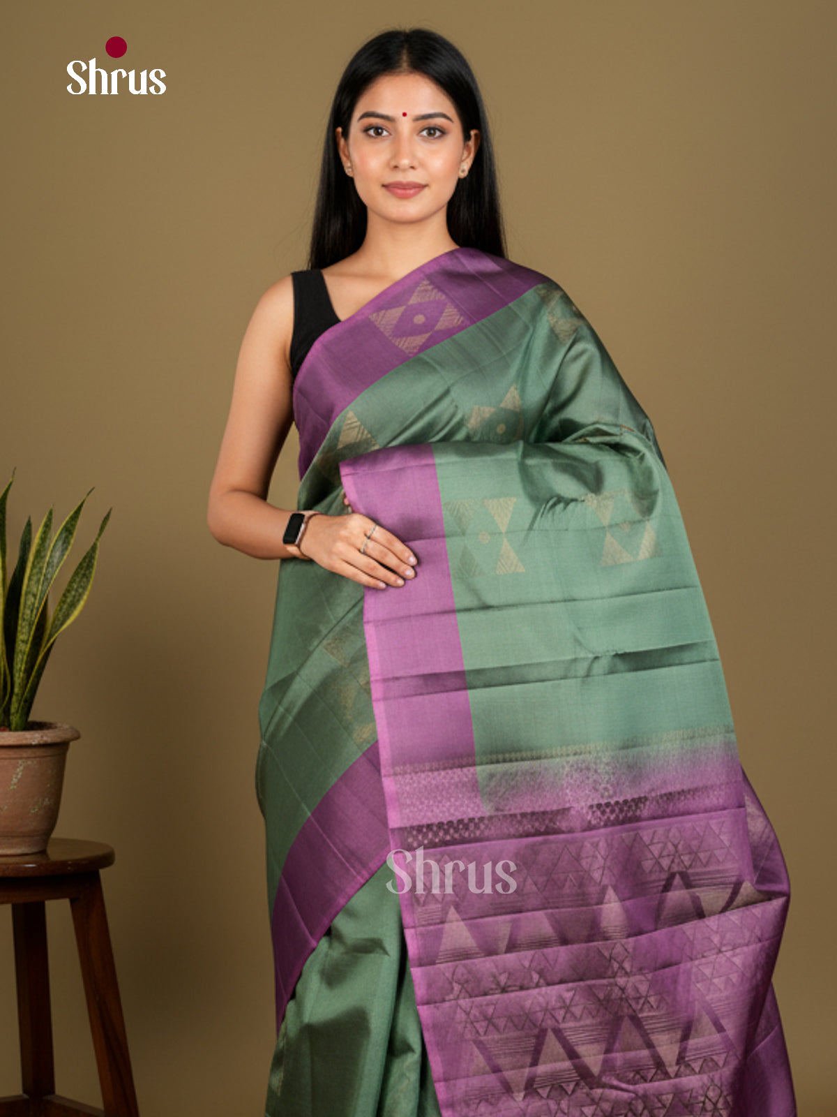 Softsilk-halfpure Saree - EDS04258 - Shop on Shrus.com