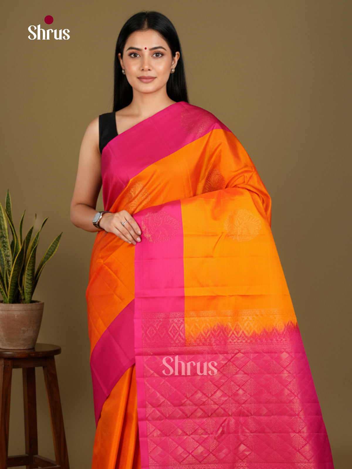 Softsilk-halfpure Saree - EDS04272 - Shop on Shrus.com