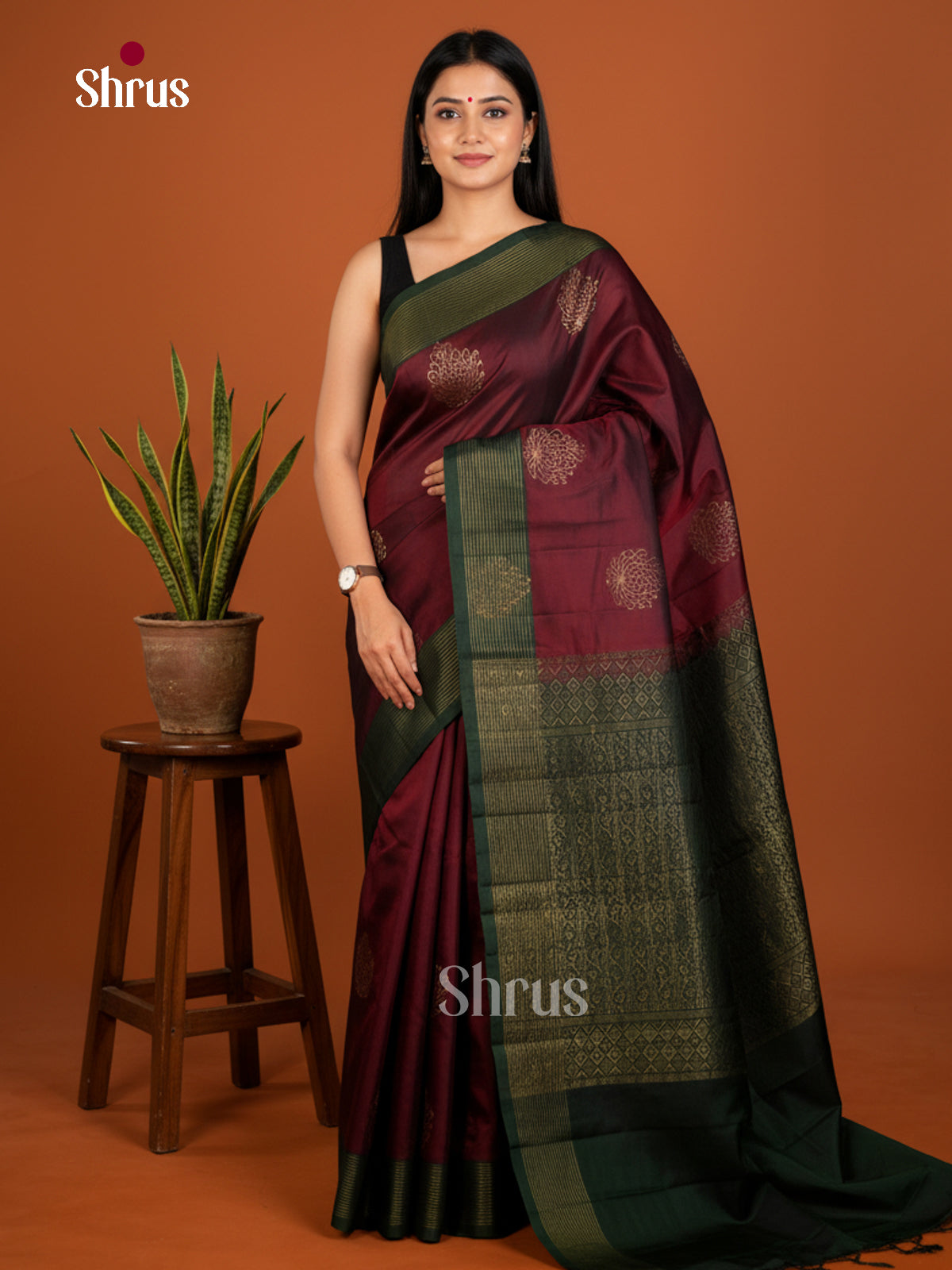 Softsilk-halfpure Saree - EDS04281 - Shop on Shrus.com