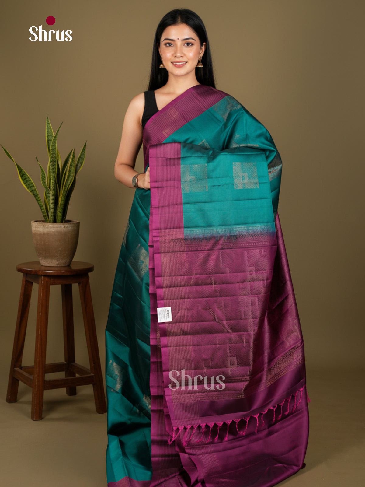Softsilk-halfpure Saree - EDS04288 - Shop on Shrus.com