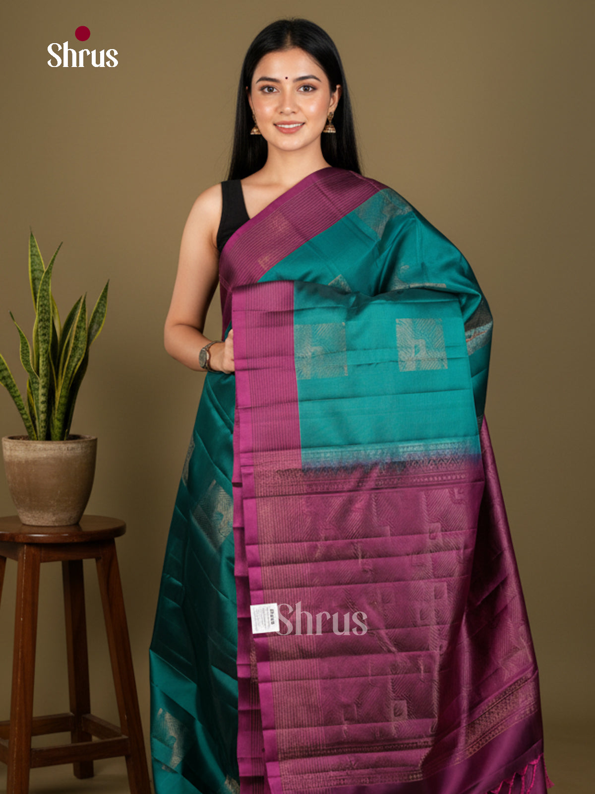 Softsilk-halfpure Saree - EDS04288 - Shop on Shrus.com