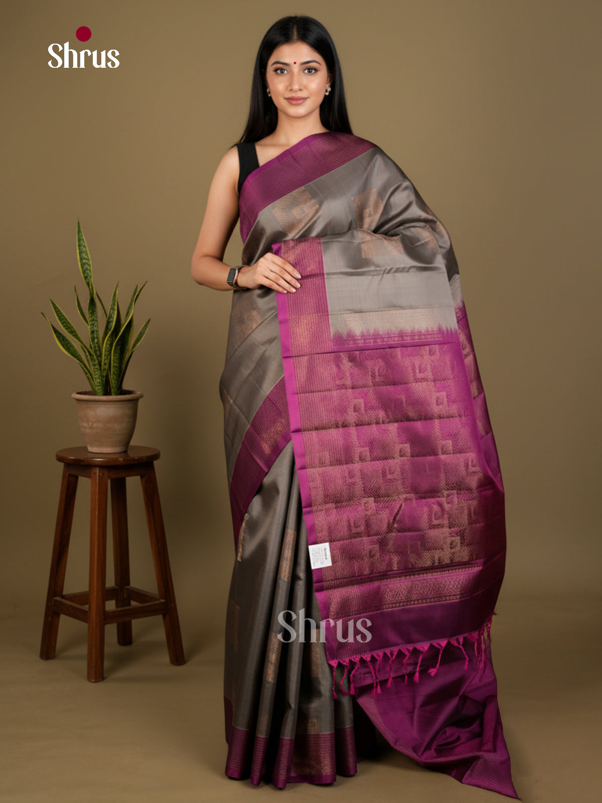 Softsilk-halfpure Saree - EDS04292 - Shop on Shrus.com