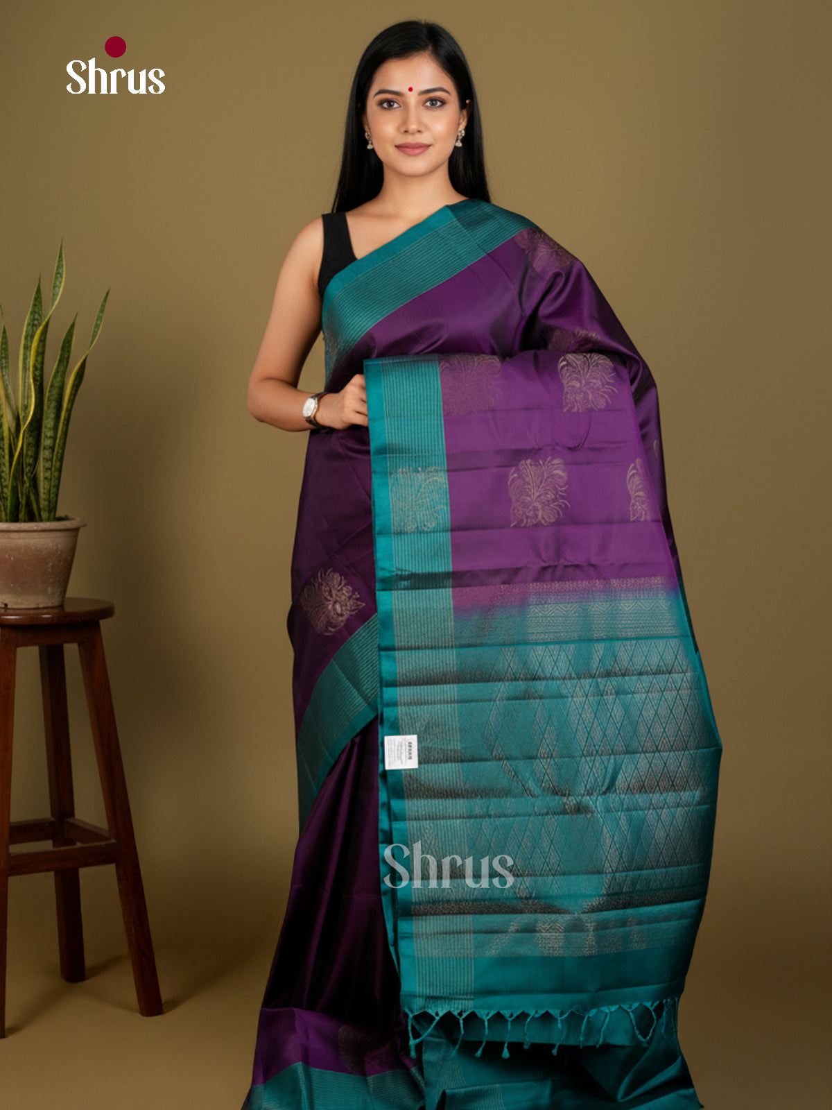 Softsilk-halfpure Saree - EDS04298 - Shop on Shrus.com