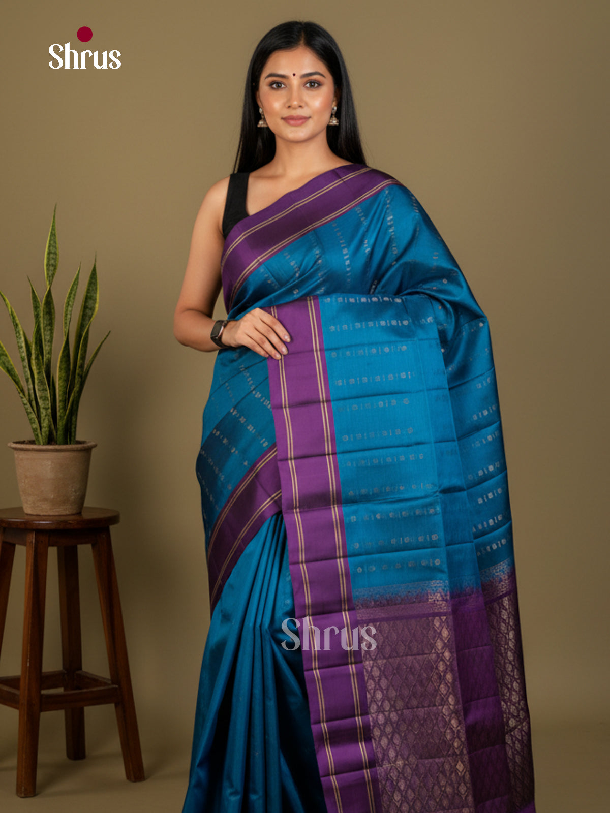 Softsilk-halfpure Saree - EDS04309 - Shop on Shrus.com