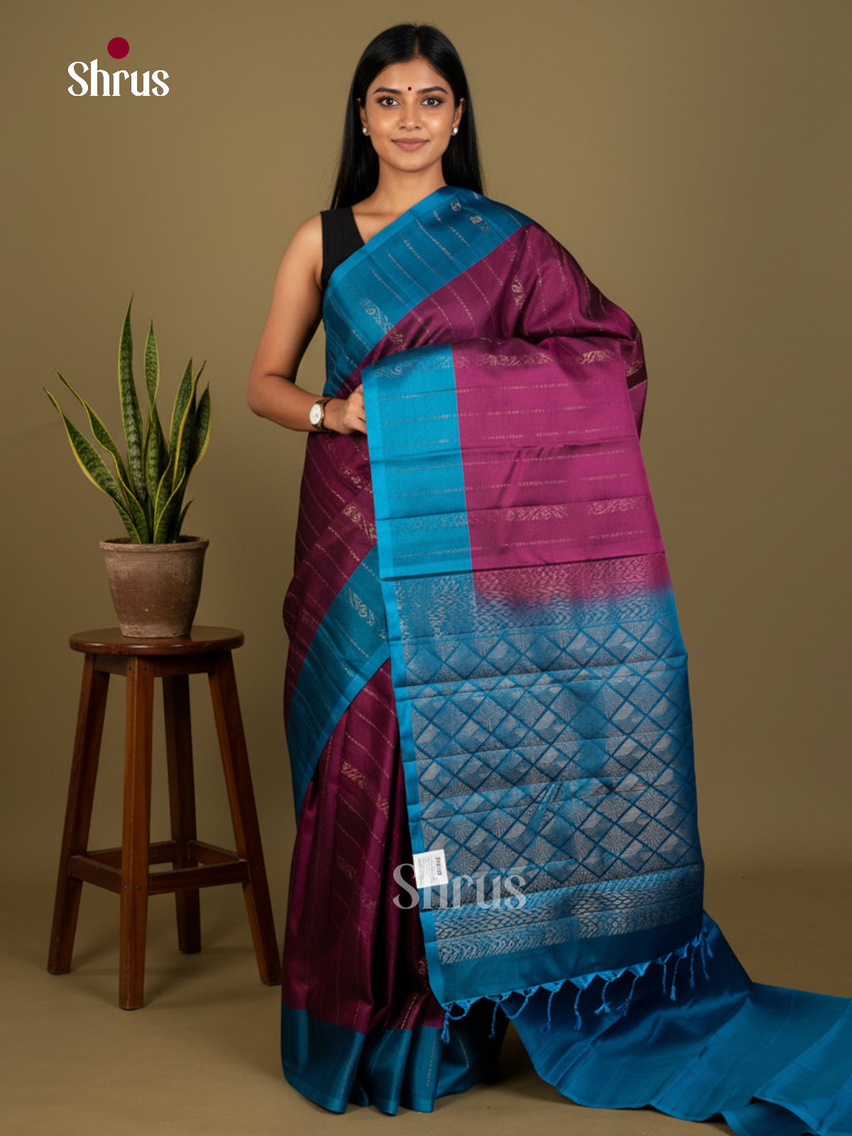 Softsilk-halfpure Saree - EDS04314 - Shop on Shrus.com