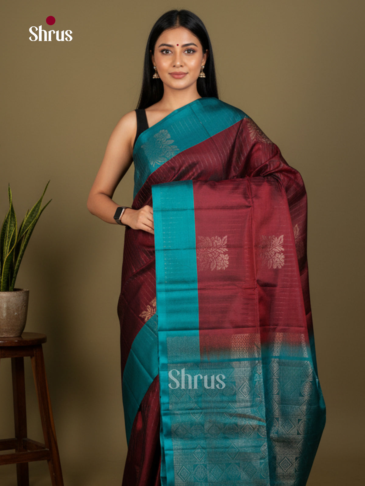 Softsilk-halfpure Saree - EDS04330 - Shop on Shrus.com