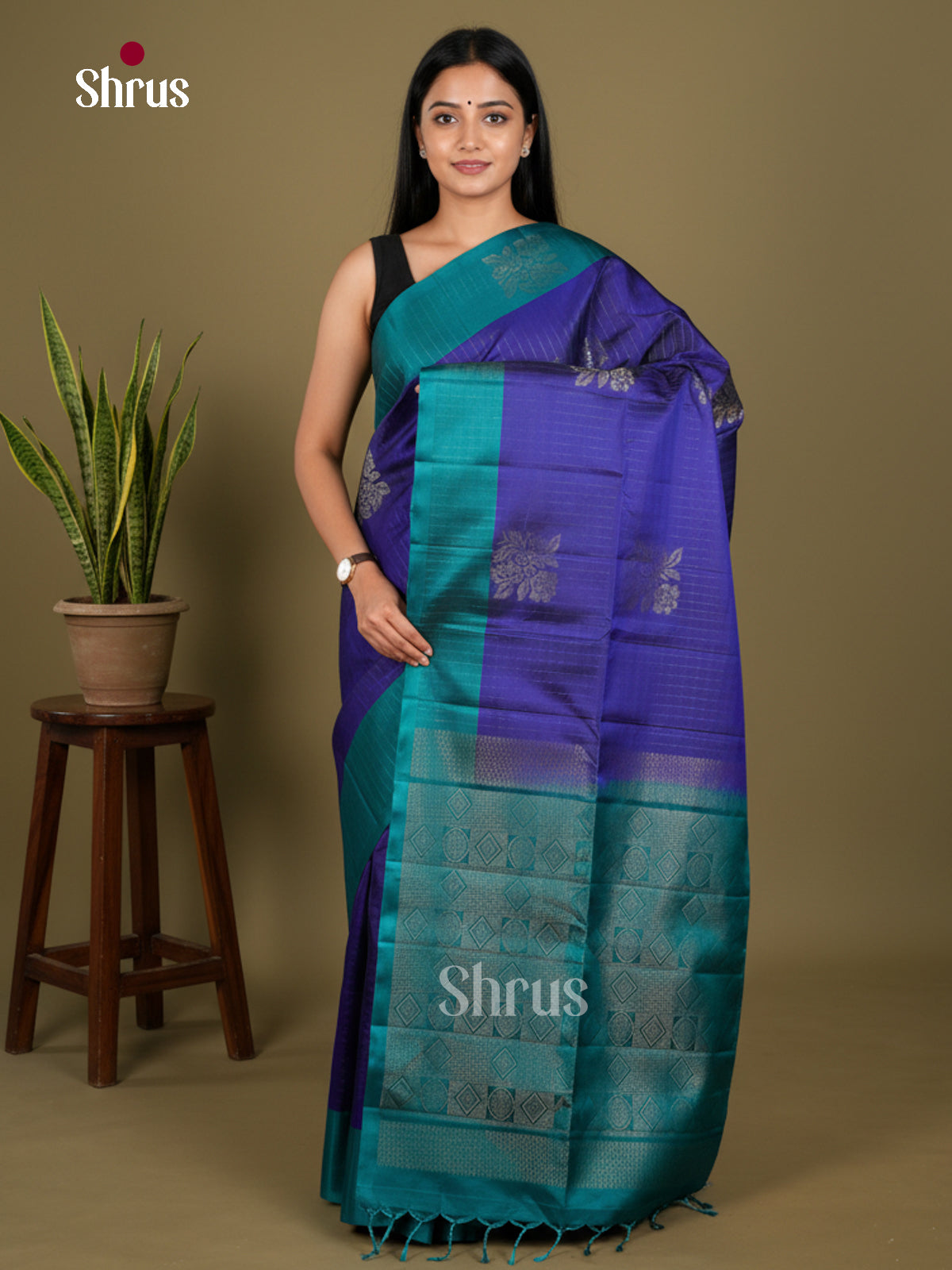 Softsilk-halfpure Saree - EDS04331 - Shop on Shrus.com