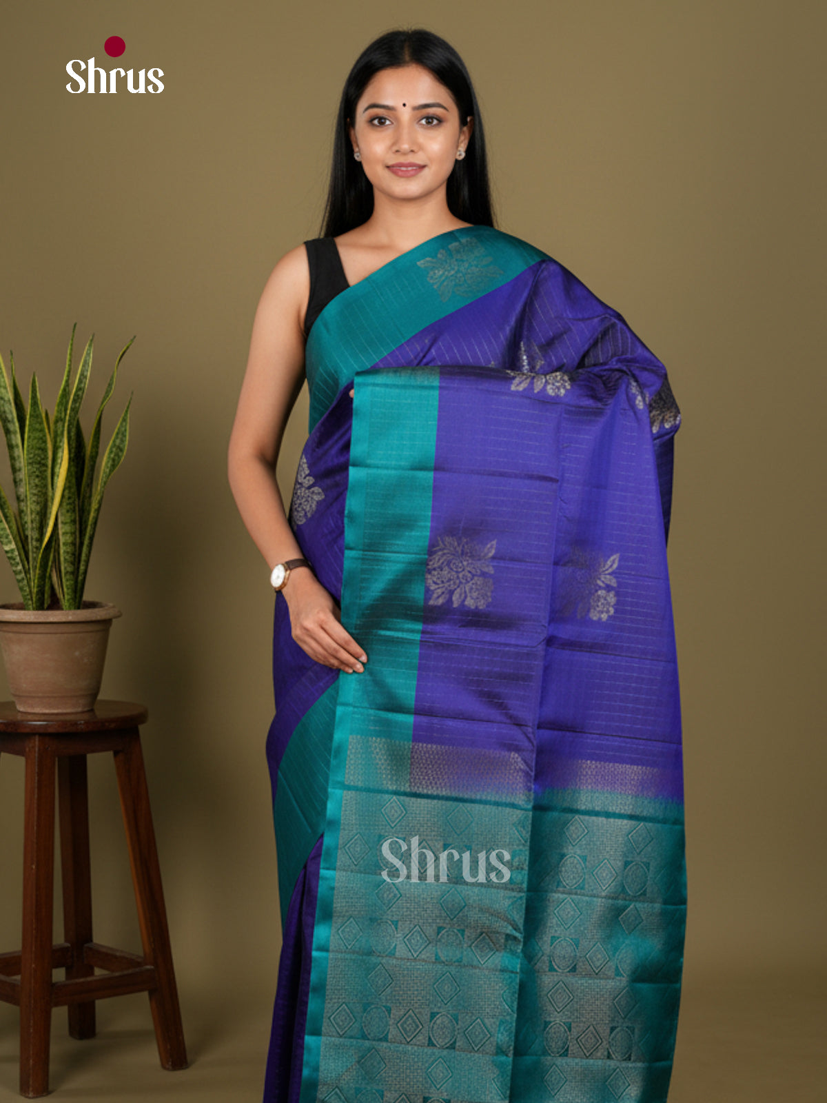 Softsilk-halfpure Saree - EDS04331 - Shop on Shrus.com