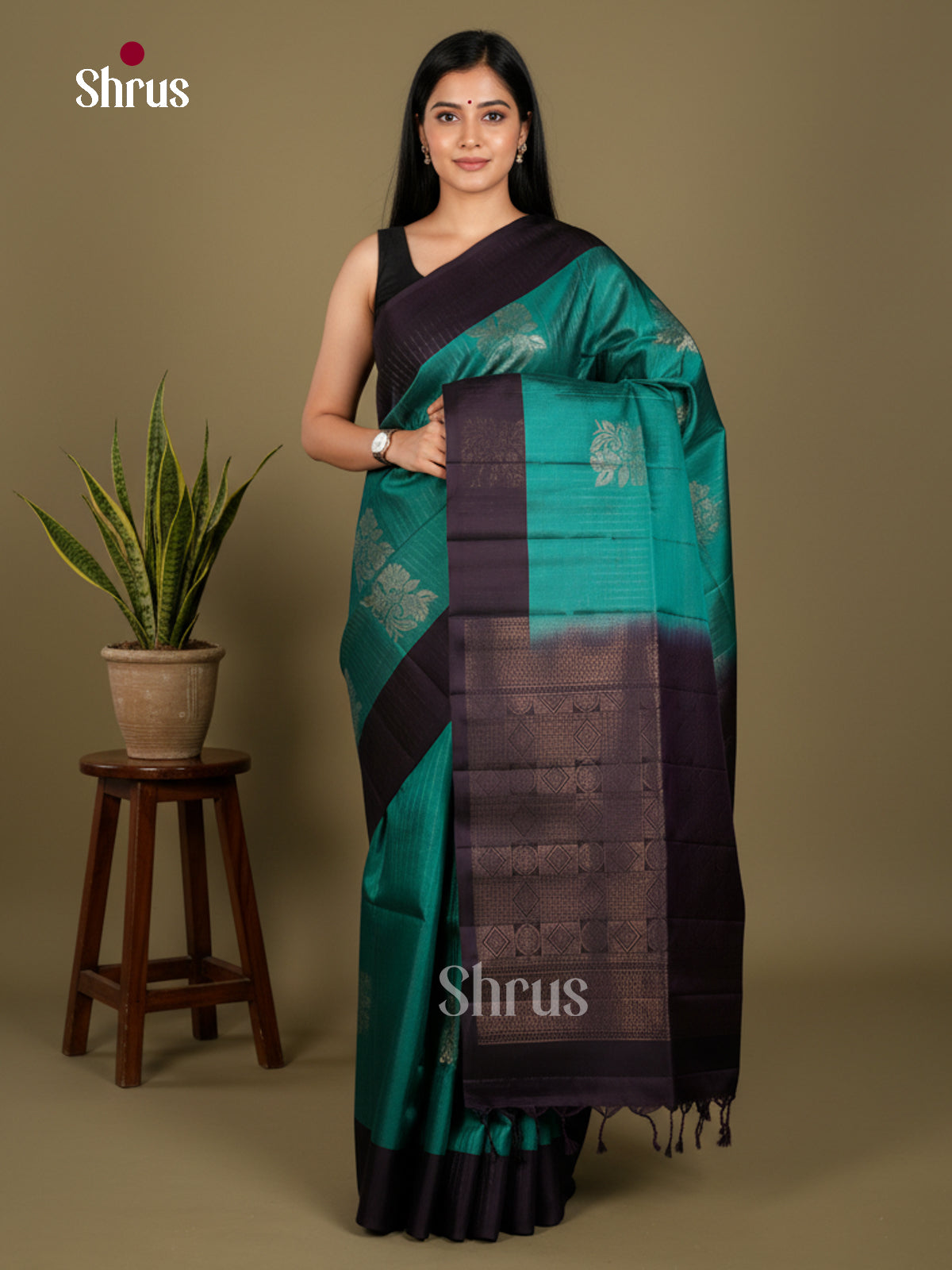 Softsilk-halfpure Saree - EDS04338 - Shop on Shrus.com