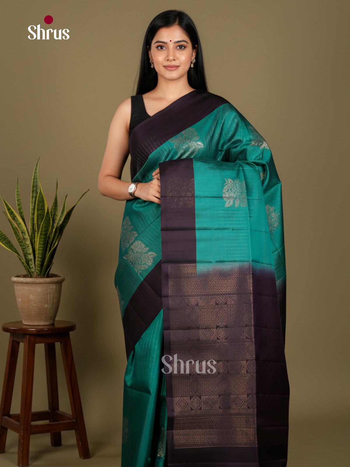 Softsilk-halfpure Saree - EDS04338 - Shop on Shrus.com