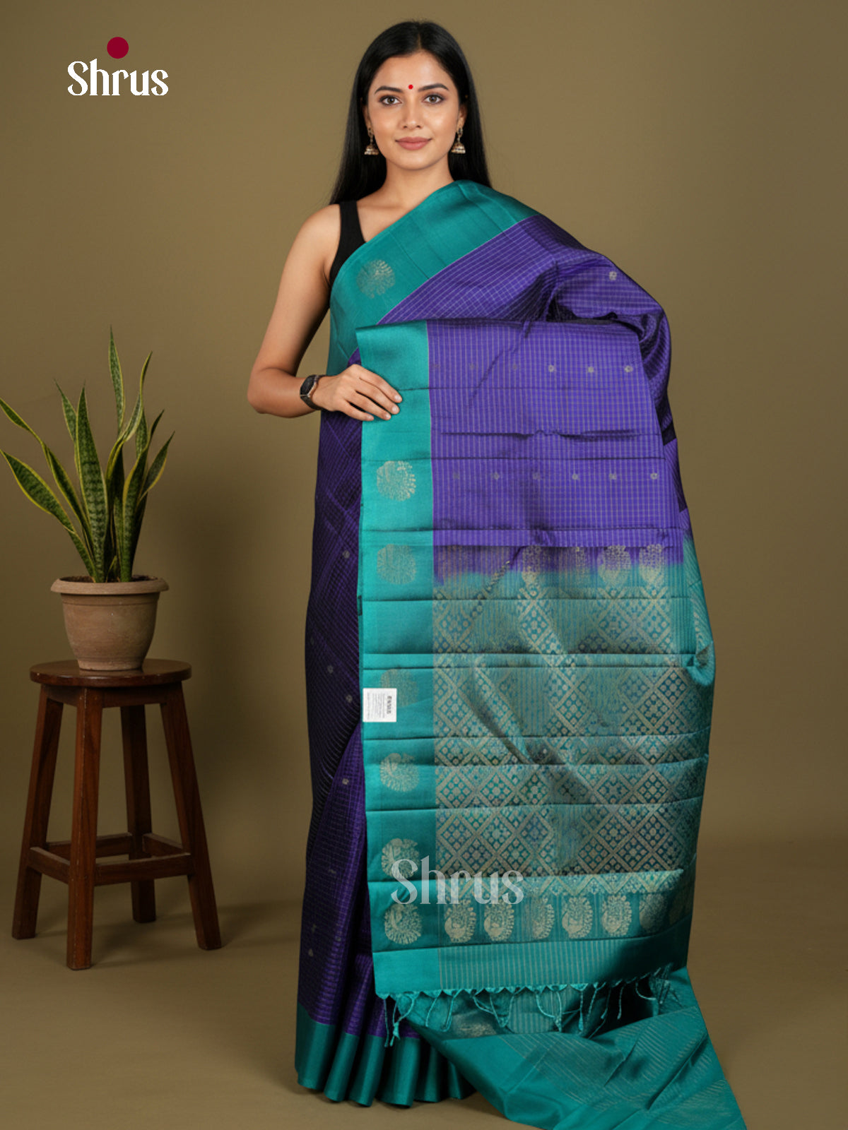 Softsilk-halfpure Saree - EDS04351 - Shop on Shrus.com