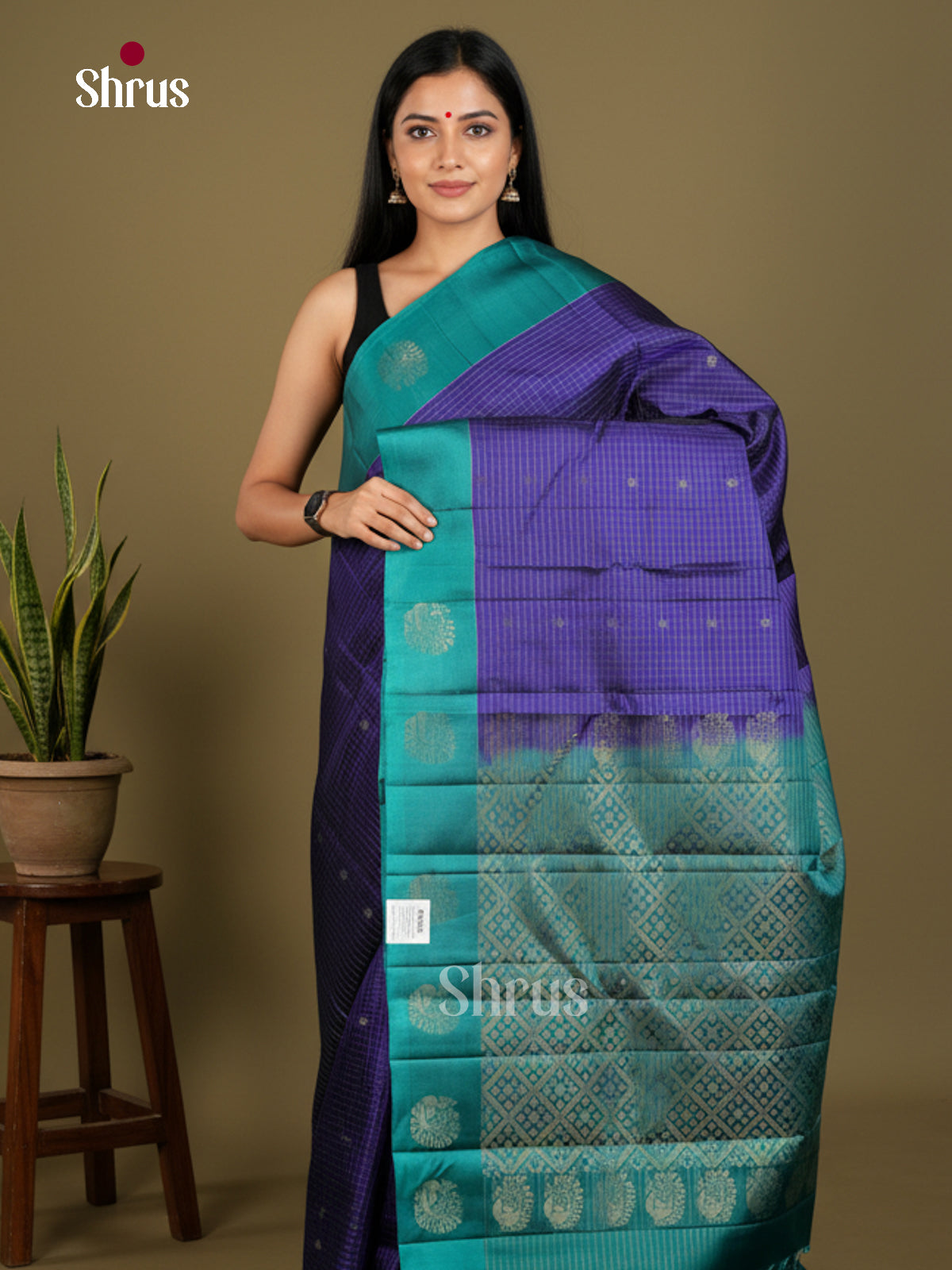 Softsilk-halfpure Saree - EDS04351 - Shop on Shrus.com