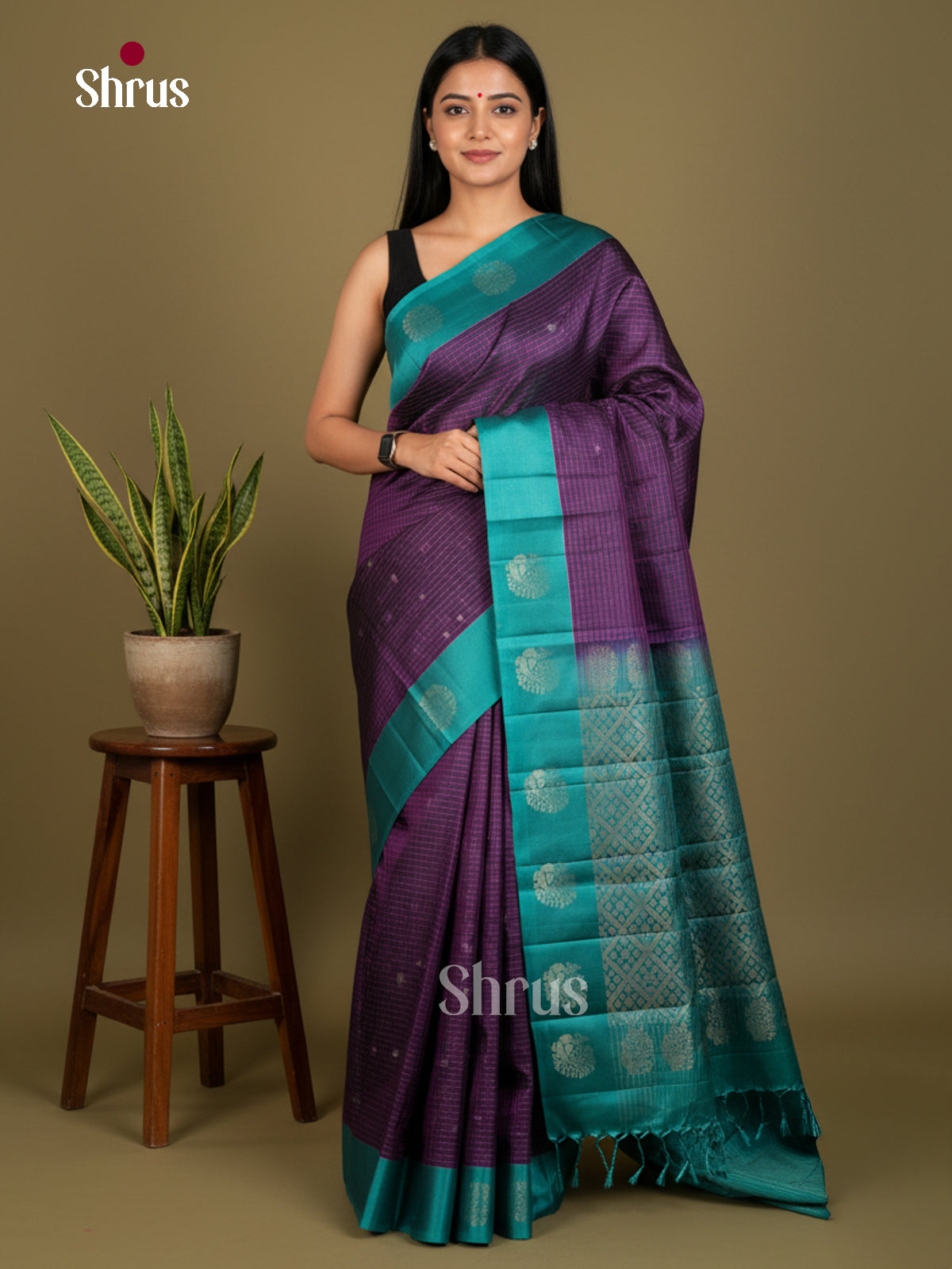 Softsilk-halfpure Saree - EDS04352 - Shop on Shrus.com