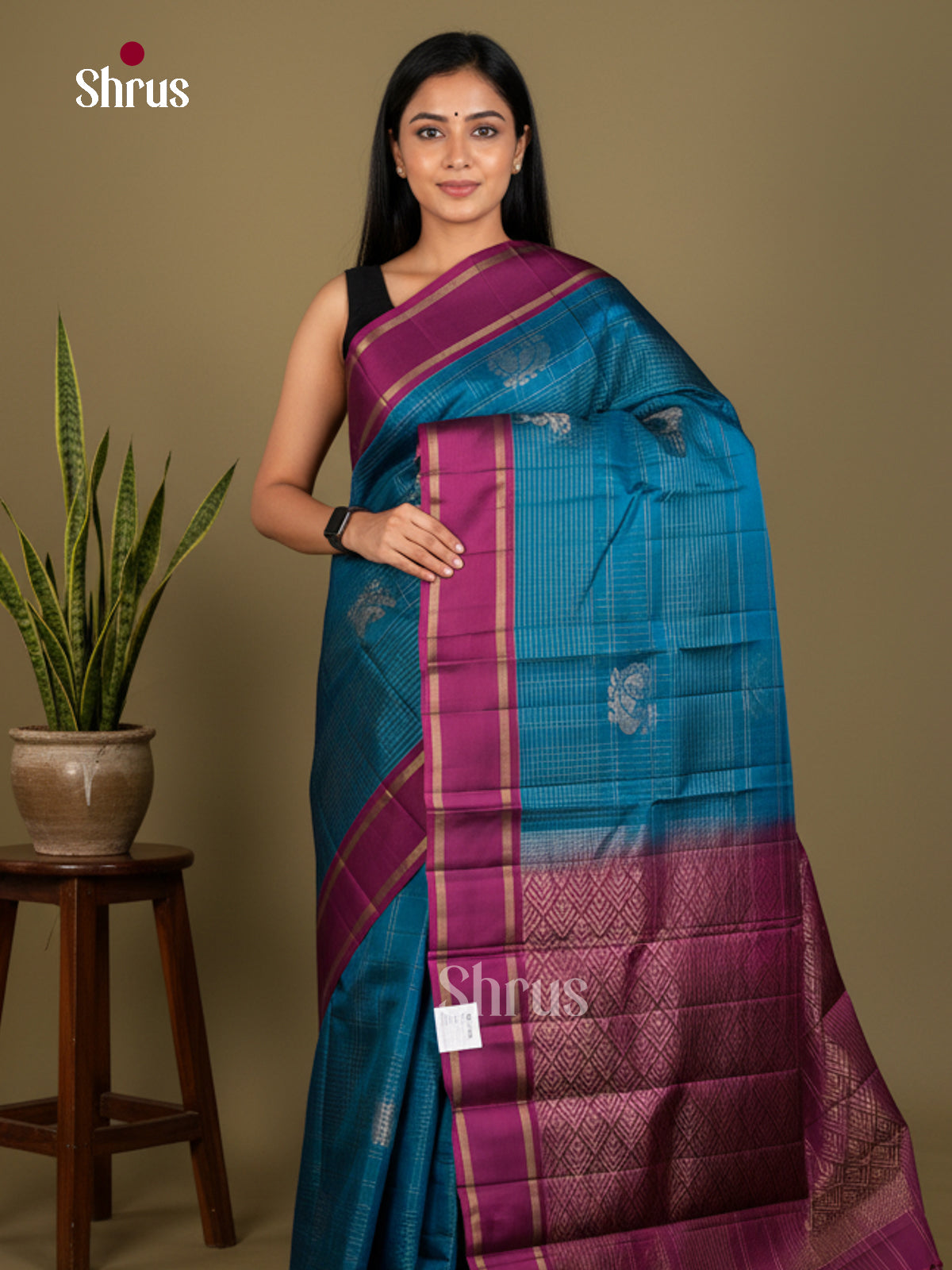 Softsilk-halfpure Saree - EDS04353 - Shop on Shrus.com