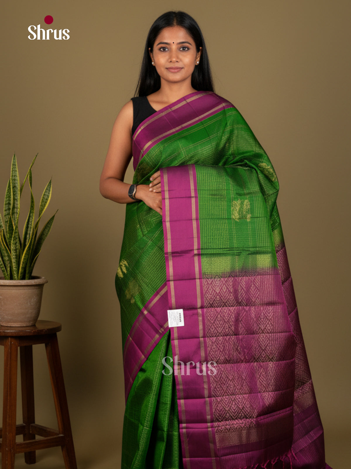 Softsilk-halfpure Saree - EDS04354 - Shop on Shrus.com