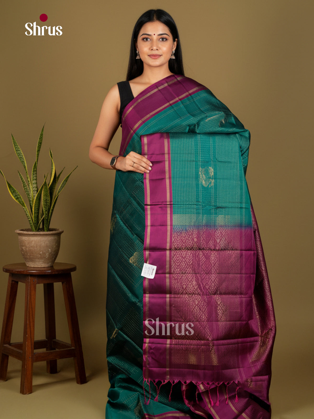 Softsilk-halfpure Saree - EDS04355 - Shop on Shrus.com