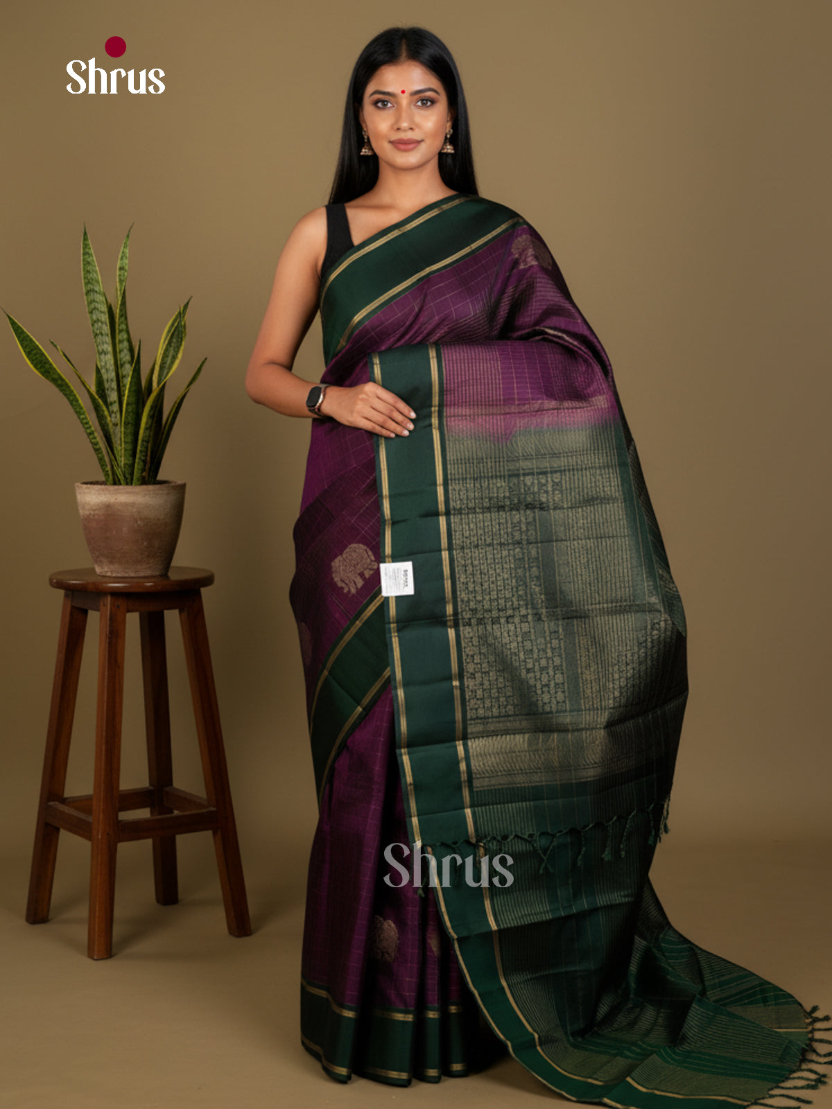 Softsilk-halfpure Saree - EDS04357 - Shop on Shrus.com