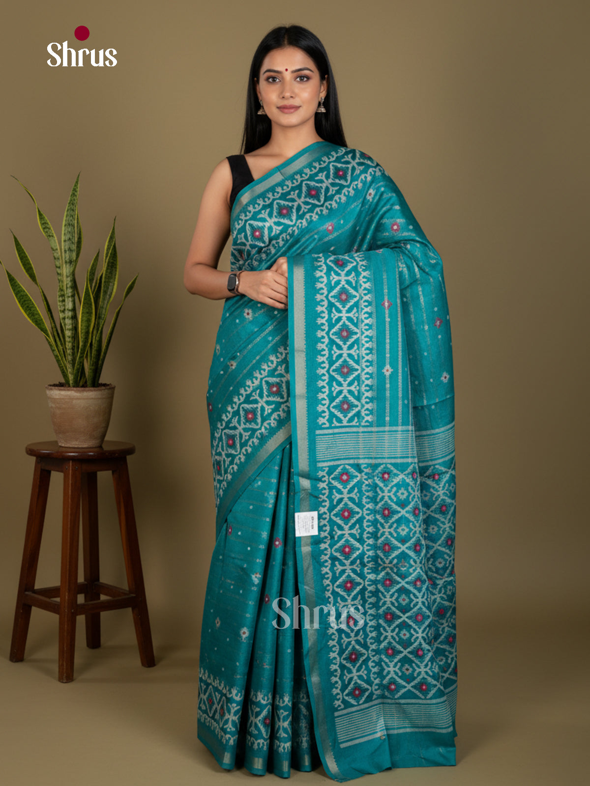 Semi Crepe Saree - EDS06006 - Shop on Shrus.com