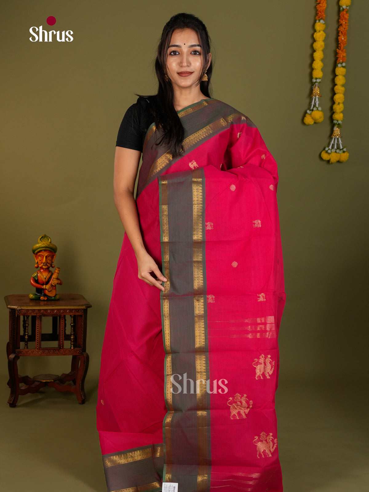 Chettinad Cotton Saree - EDS06035 - Shop on Shrus.com