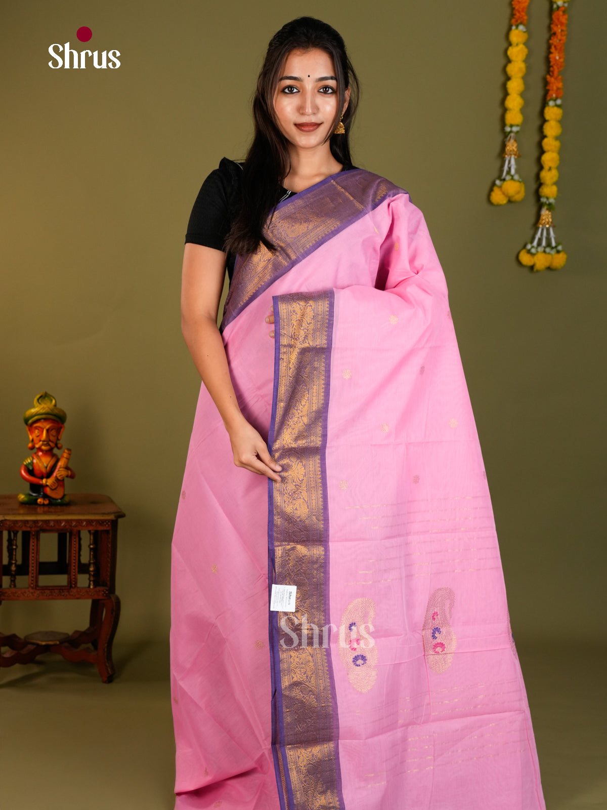 Chettinad Cotton Saree - EDS06039 - Shop on Shrus.com