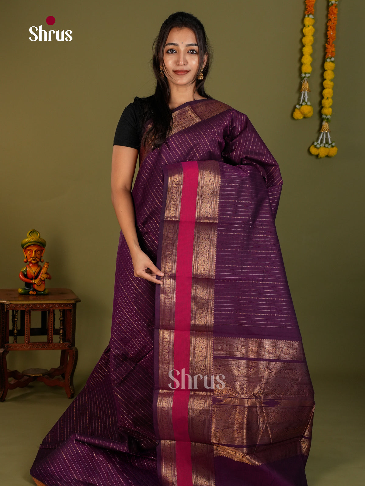 Chettinad Cotton Saree - EDS06049 - Shop on Shrus.com